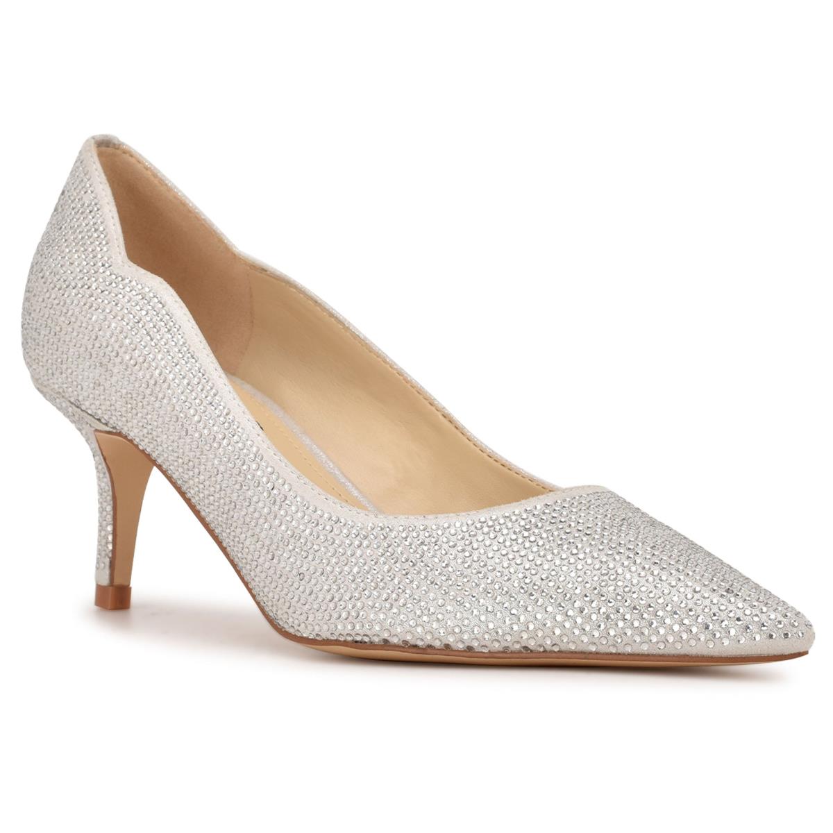 Nine West Abaline Rhinestone Pointy Neus Pumps Dames Zilver | 0159IVQSN