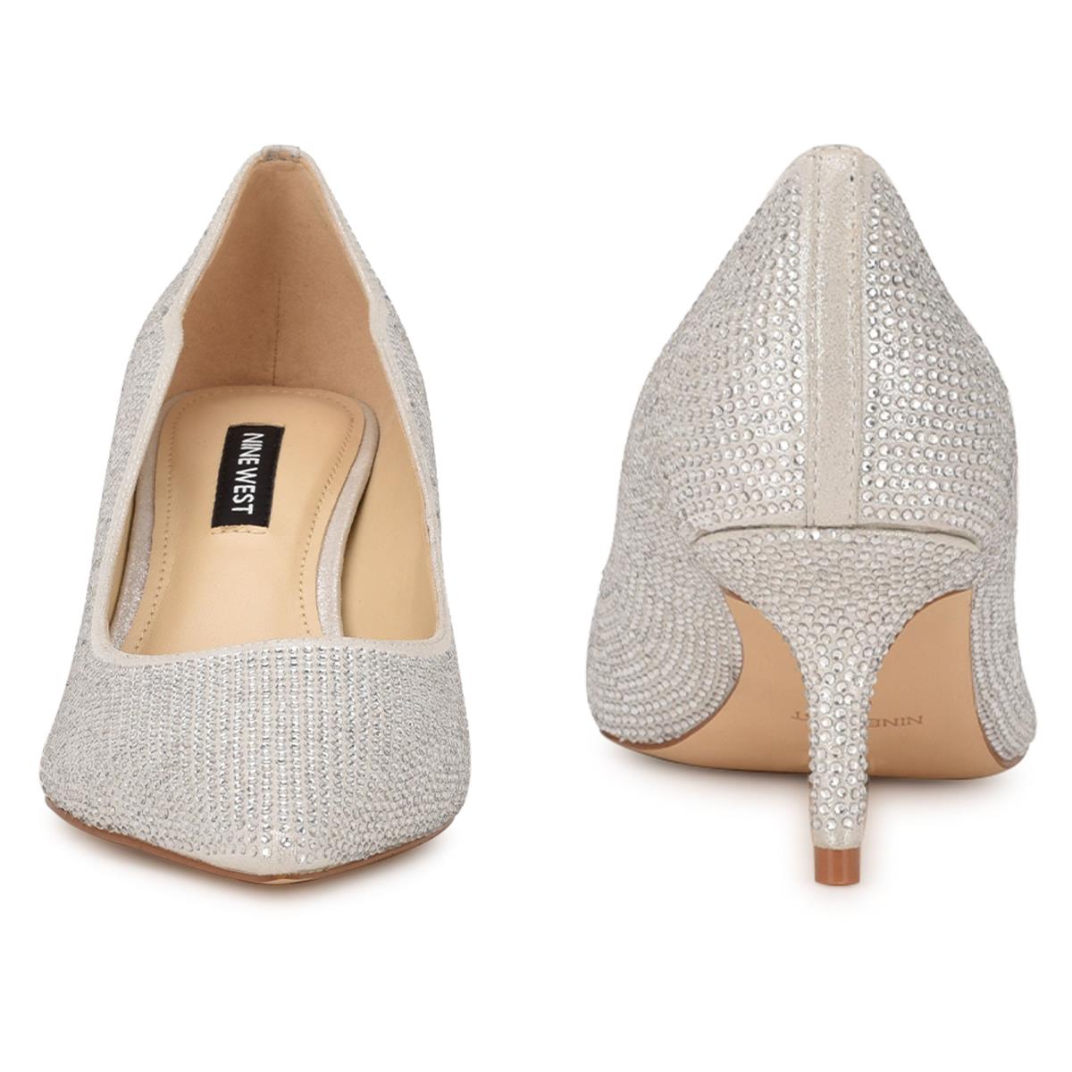 Nine West Abaline Rhinestone Pointy Neus Pumps Dames Zilver | 0159IVQSN