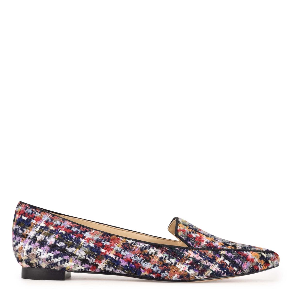 Nine West Abay Smoking Flats Dames Blauw Gekleurd | 0671CDNTK