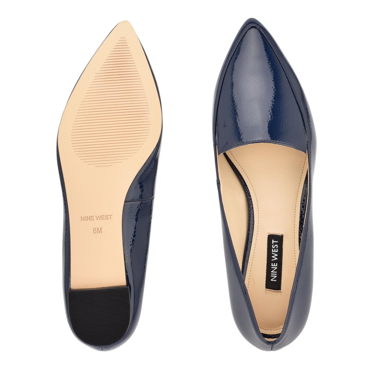 Nine West Abay Smoking Flats Dames Blauw | 6582DSOJX