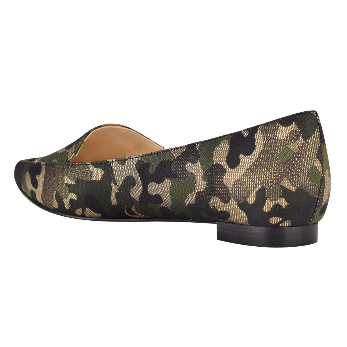 Nine West Abay Smoking Flats Dames Camo | 2489IYAET