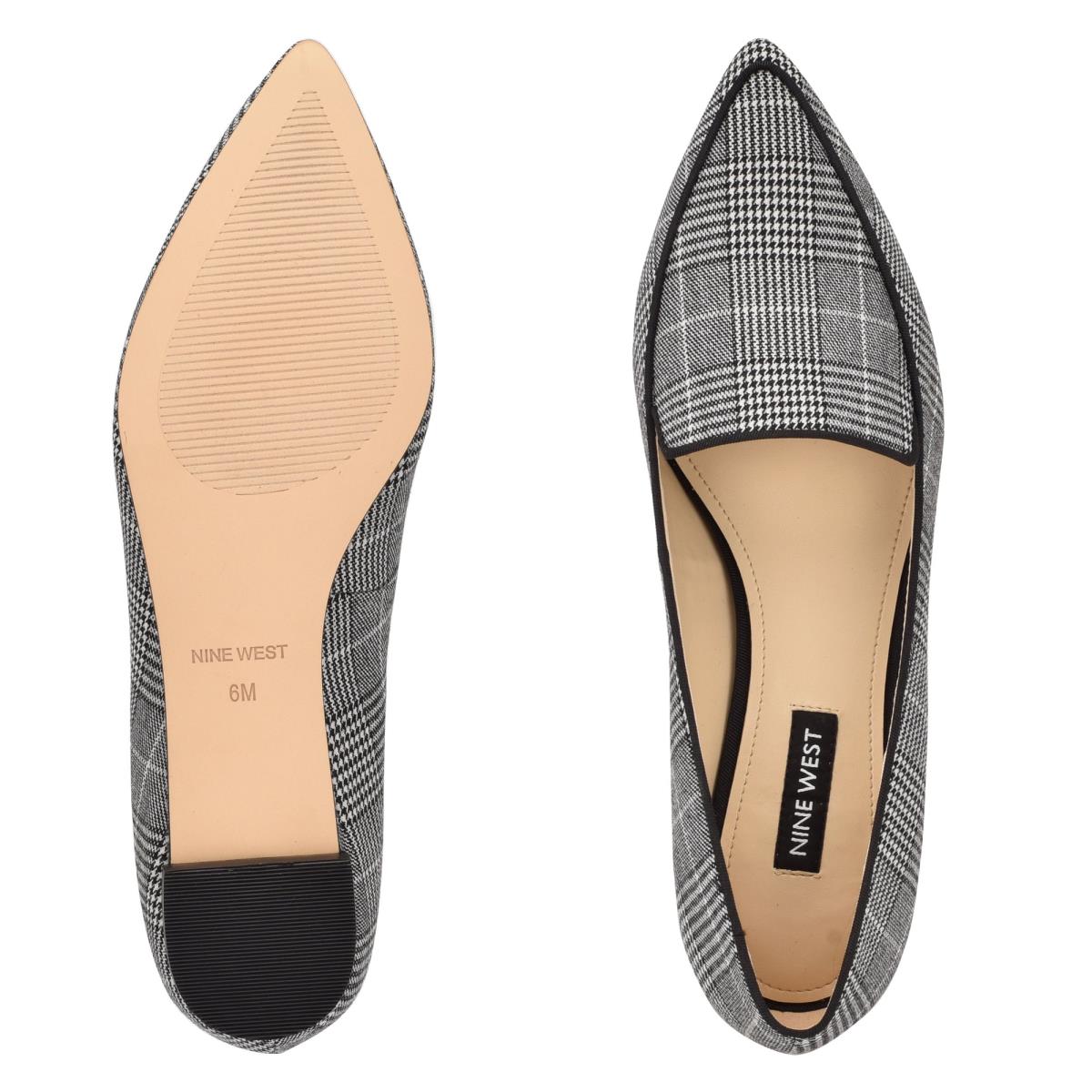 Nine West Abay Smoking Flats Dames Grijs | 6174ZISDQ