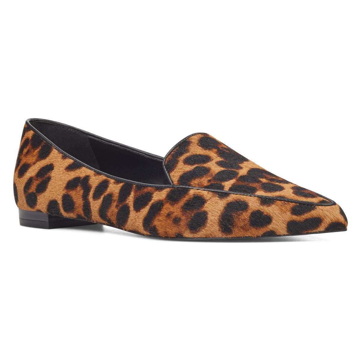 Nine West Abay Smoking Flats Dames Leopard | 9501KIFPX