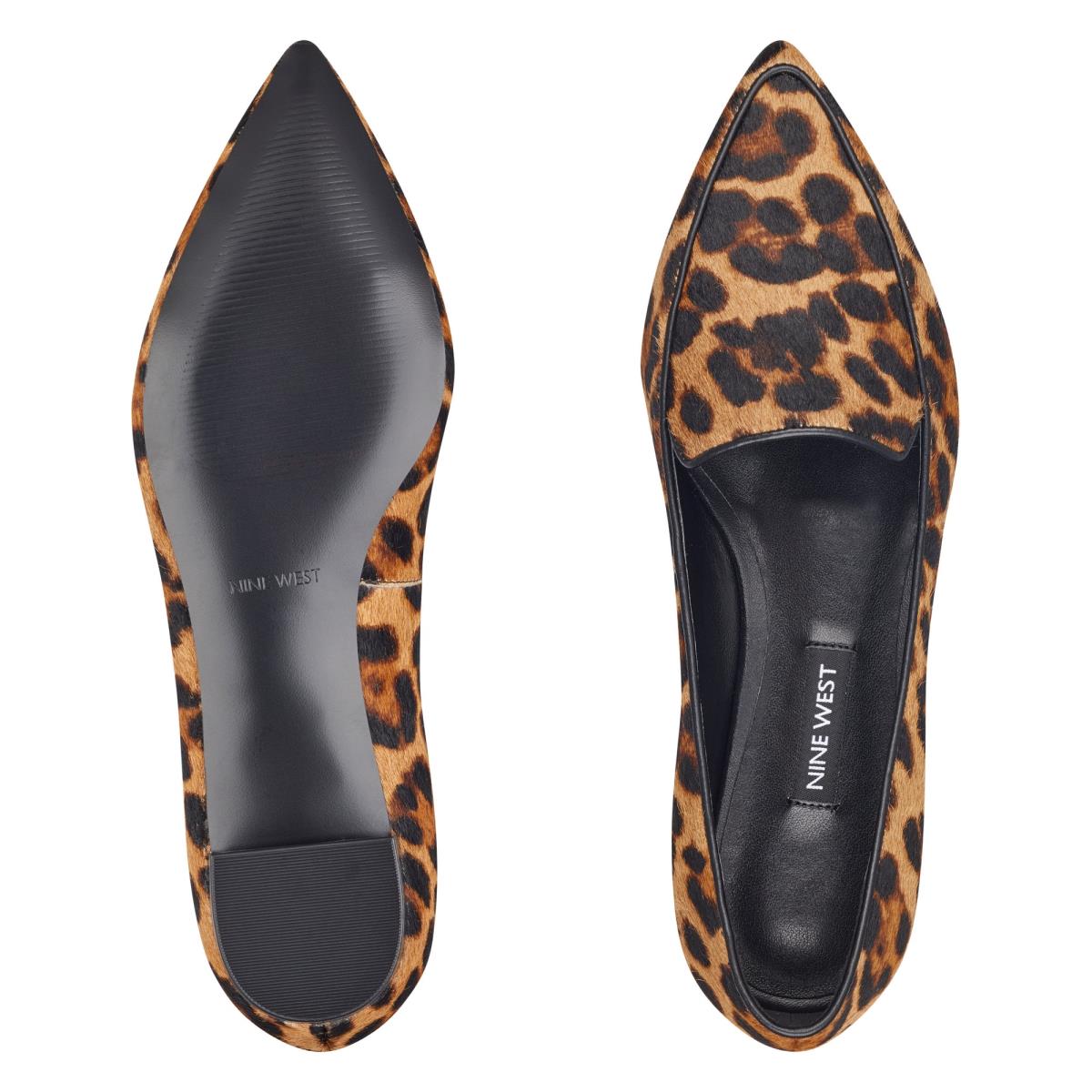 Nine West Abay Smoking Flats Dames Leopard | 9501KIFPX