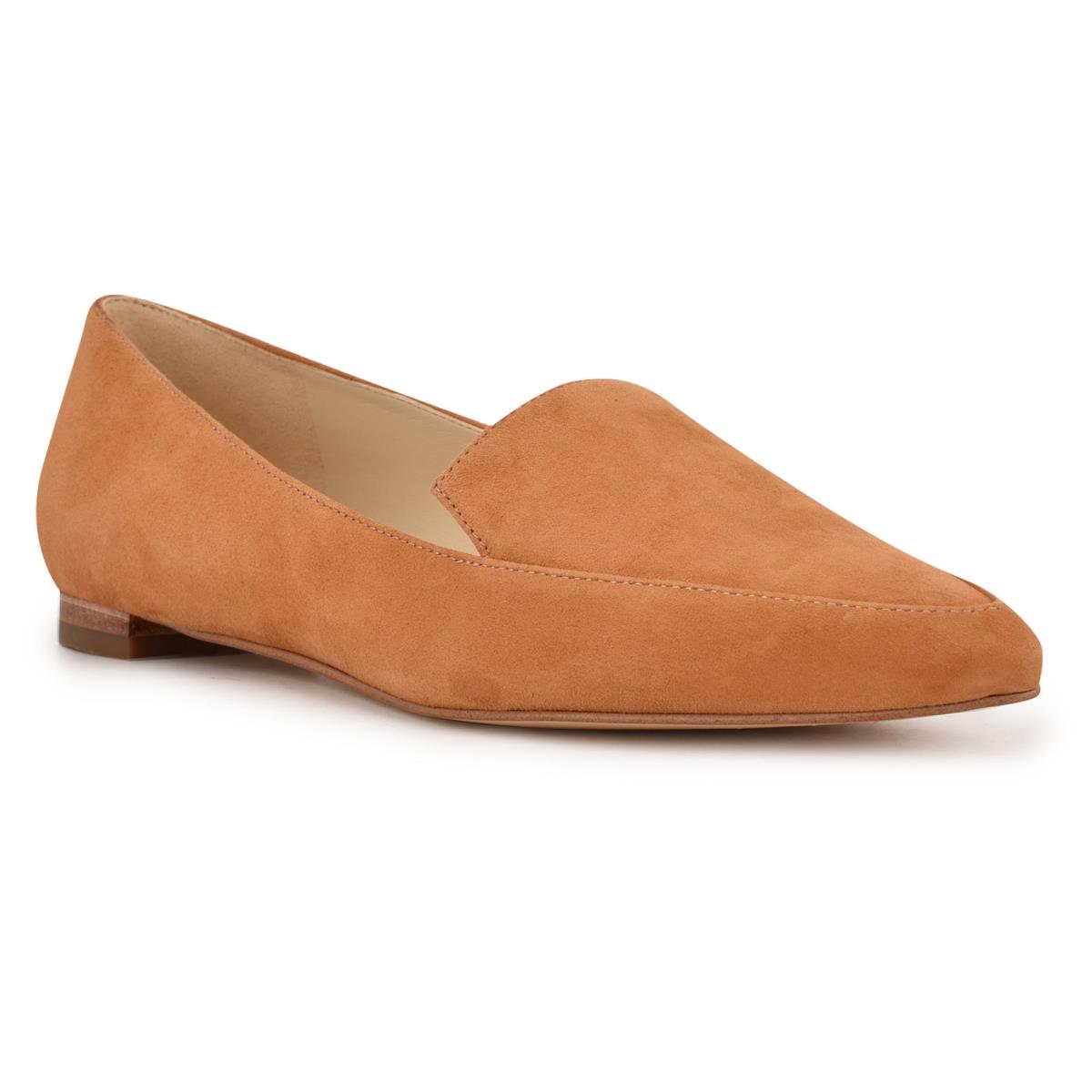 Nine West Abay Smoking Flats Dames Mosterdgeel | 3829ZGMVK