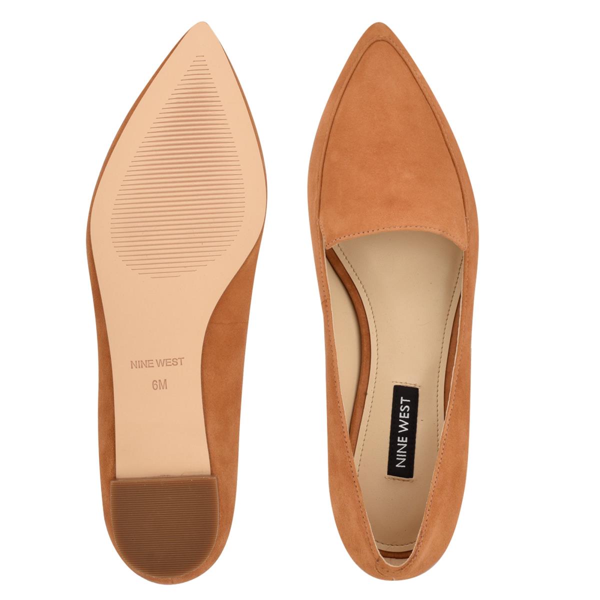 Nine West Abay Smoking Flats Dames Mosterdgeel | 3829ZGMVK