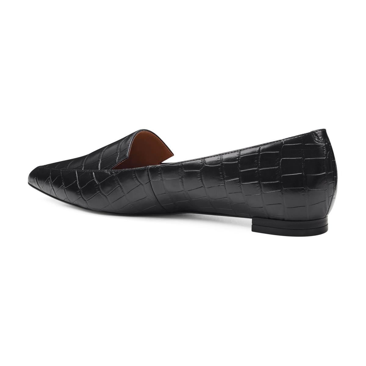 Nine West Abay Smoking Flats Dames Zwart | 4803IYZND