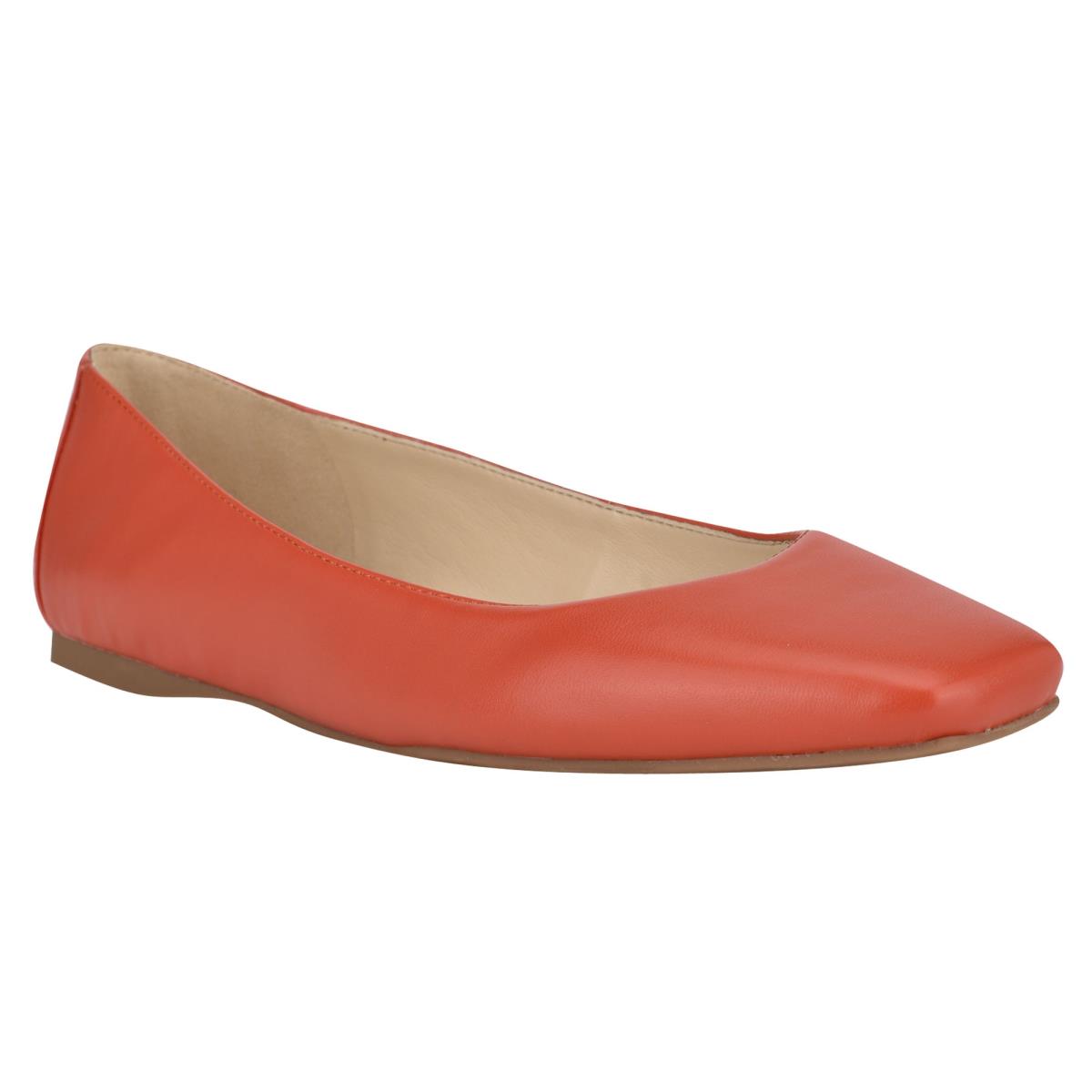 Nine West Alena Square-Neus Ballerina Dames Oranje | 0963FEUOD