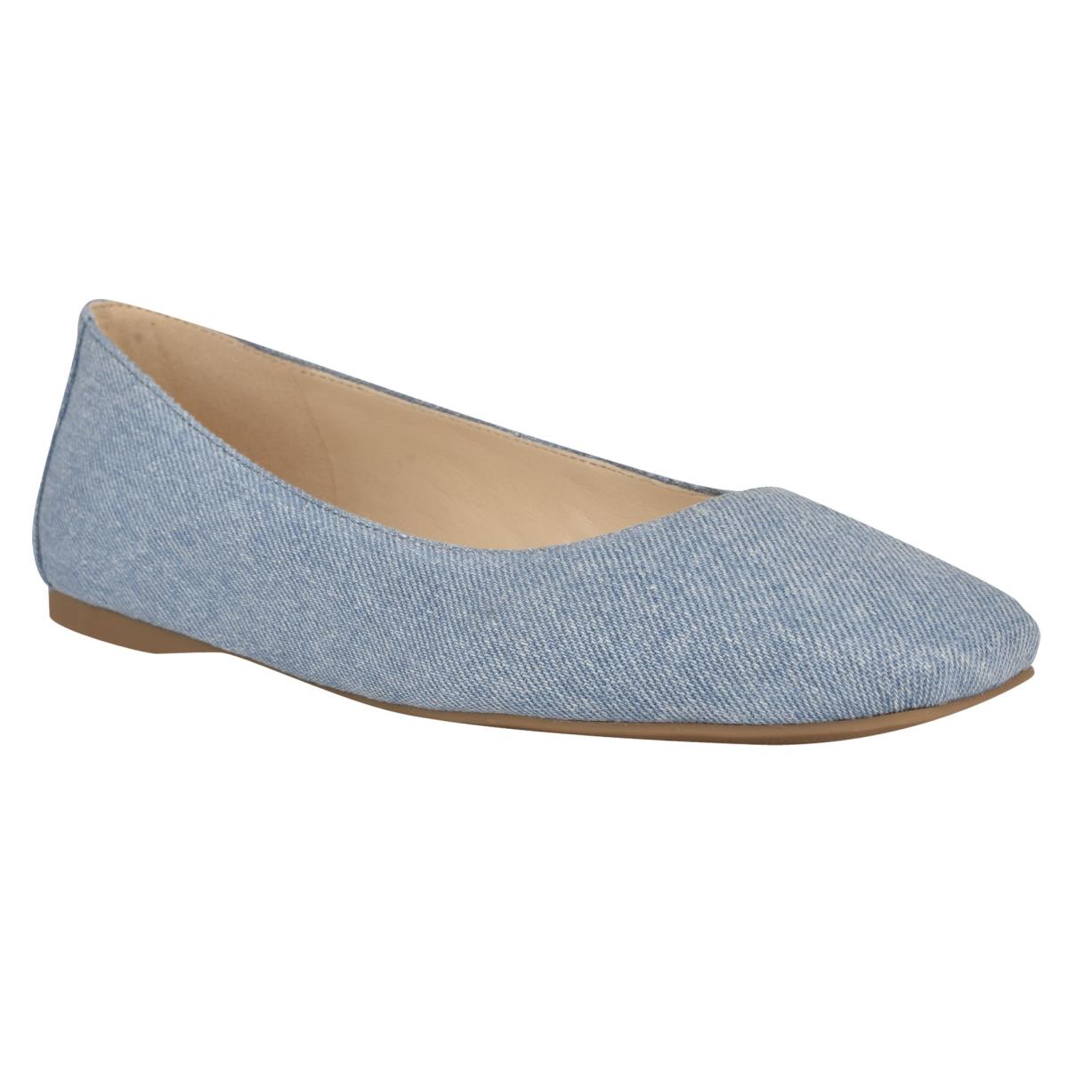 Nine West Alena Square-Neus Ballerina Dames Blauw | 2857WTXQS