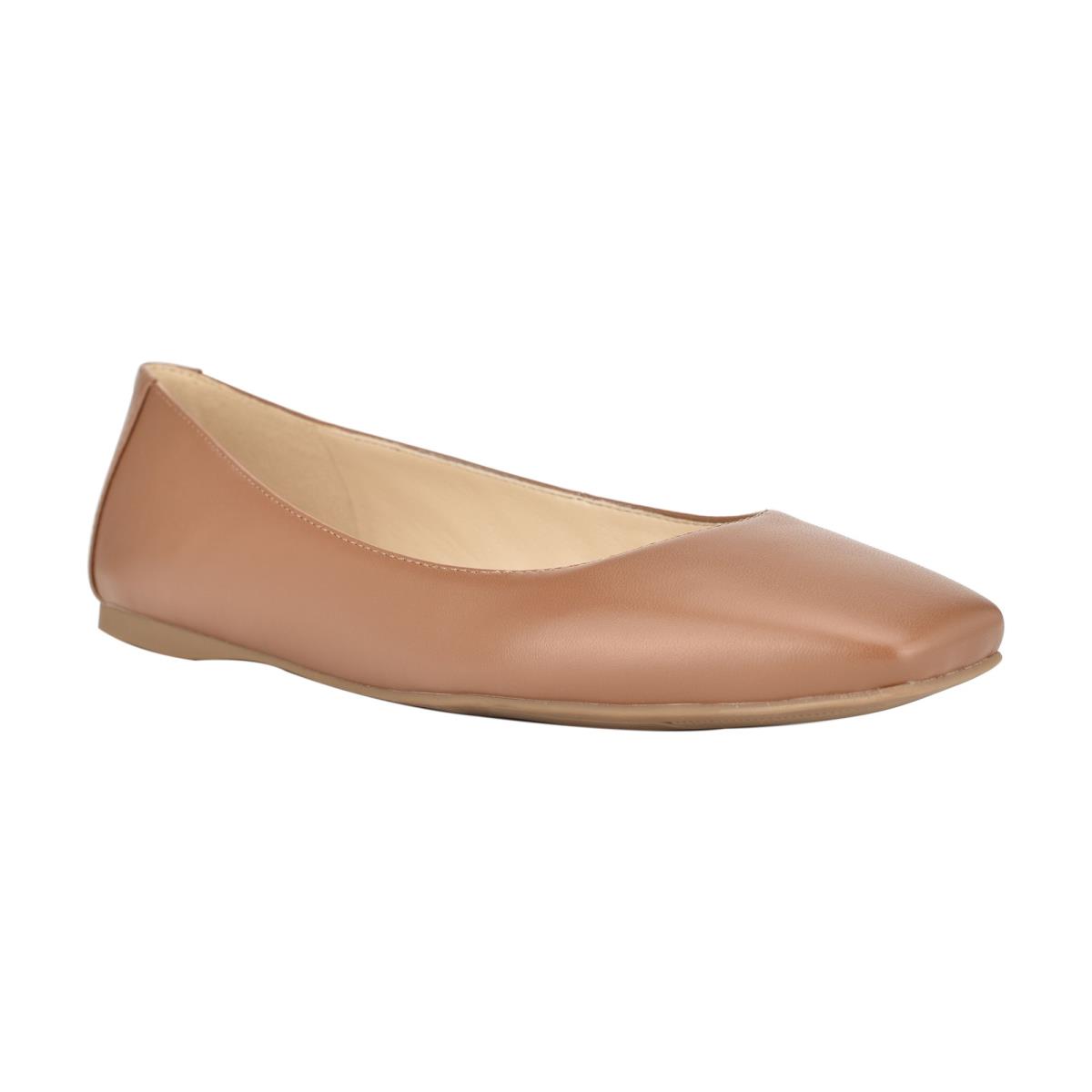 Nine West Alena Square-Neus Ballerina Dames Skin Color | 3614IHENY