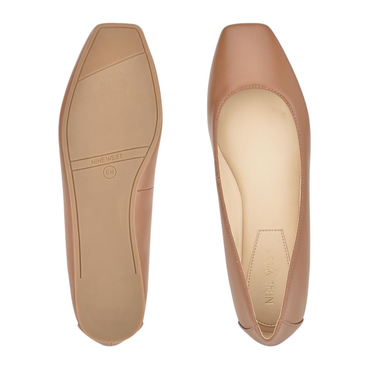 Nine West Alena Square-Neus Ballerina Dames Skin Color | 3614IHENY