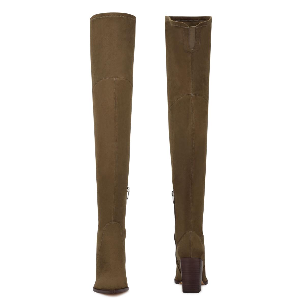 Nine West Barret Over The Knee Hakken Laarzen Dames Lichtbruin | 1603XOMTF