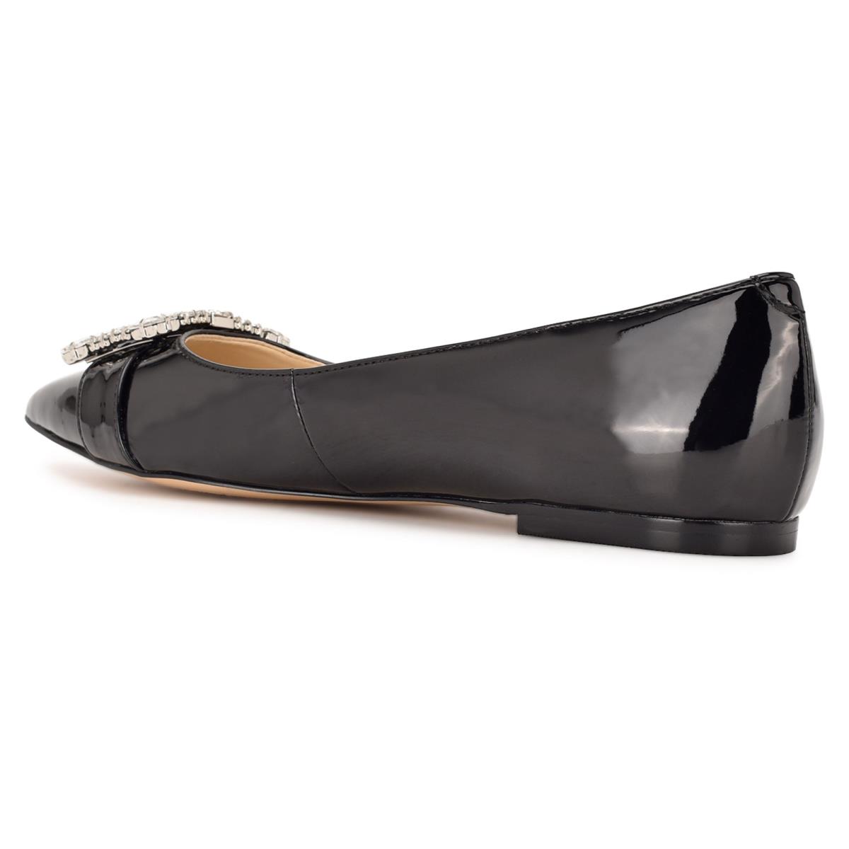 Nine West Behold Jurken Ballerina Dames Zwart | 1468RGHEX