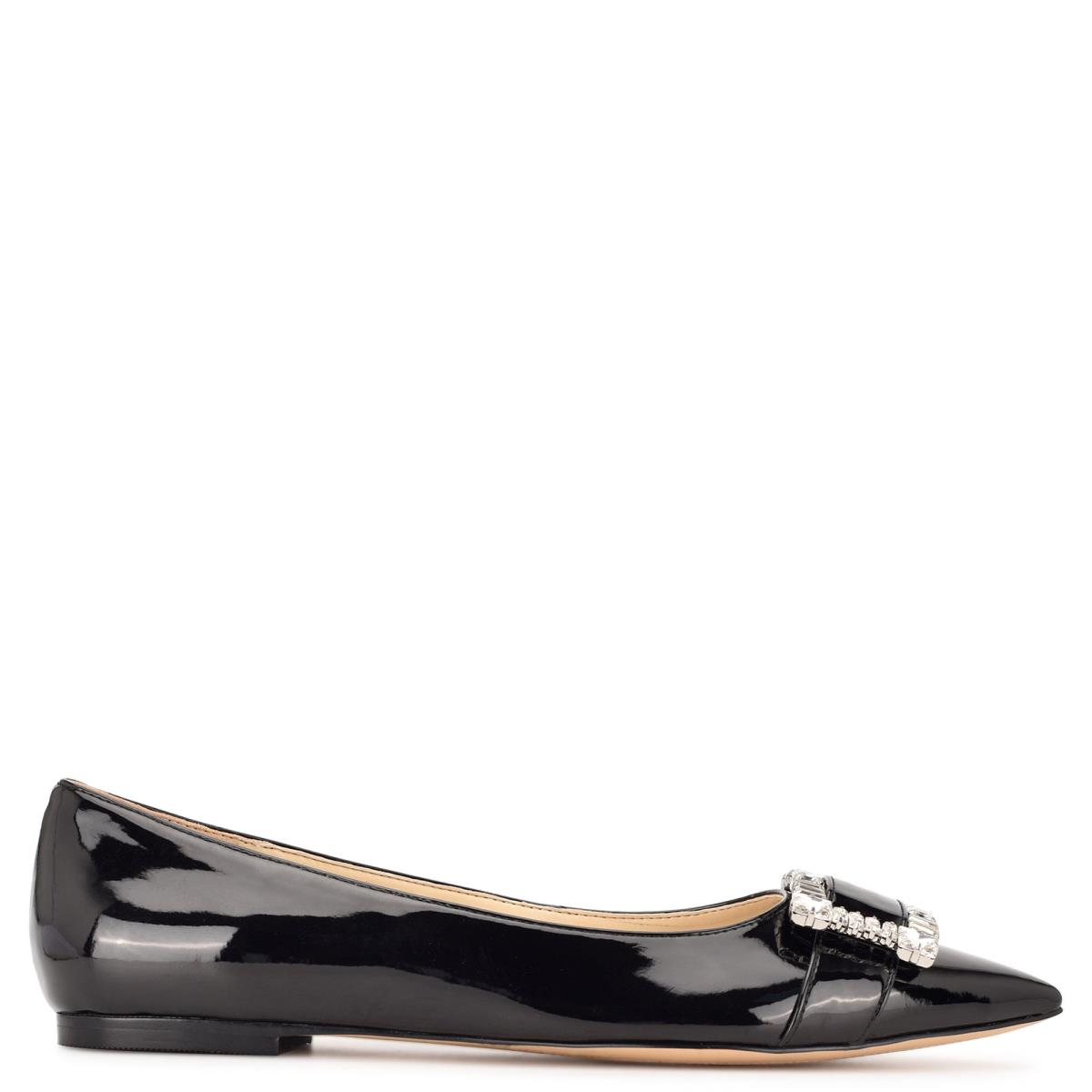 Nine West Behold Jurken Ballerina Dames Zwart | 1468RGHEX