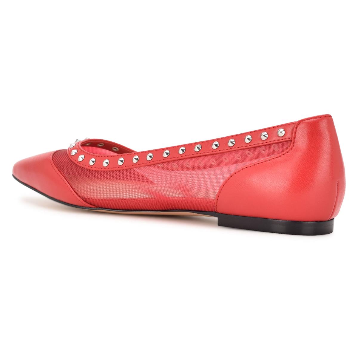 Nine West Bizzie Pointy Neus Ballerina Dames Roze | 3109VXMNA