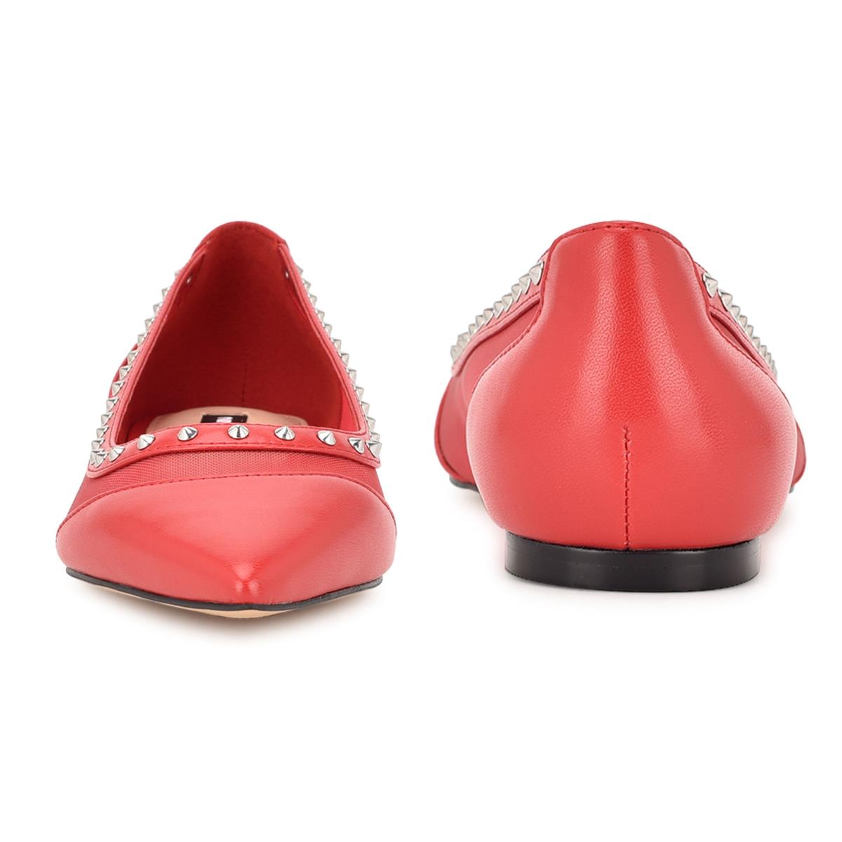 Nine West Bizzie Pointy Neus Ballerina Dames Roze | 3109VXMNA