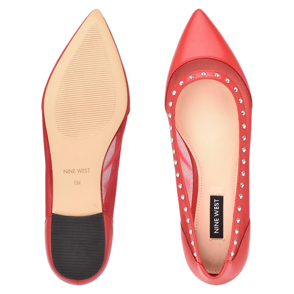 Nine West Bizzie Pointy Neus Ballerina Dames Roze | 3109VXMNA