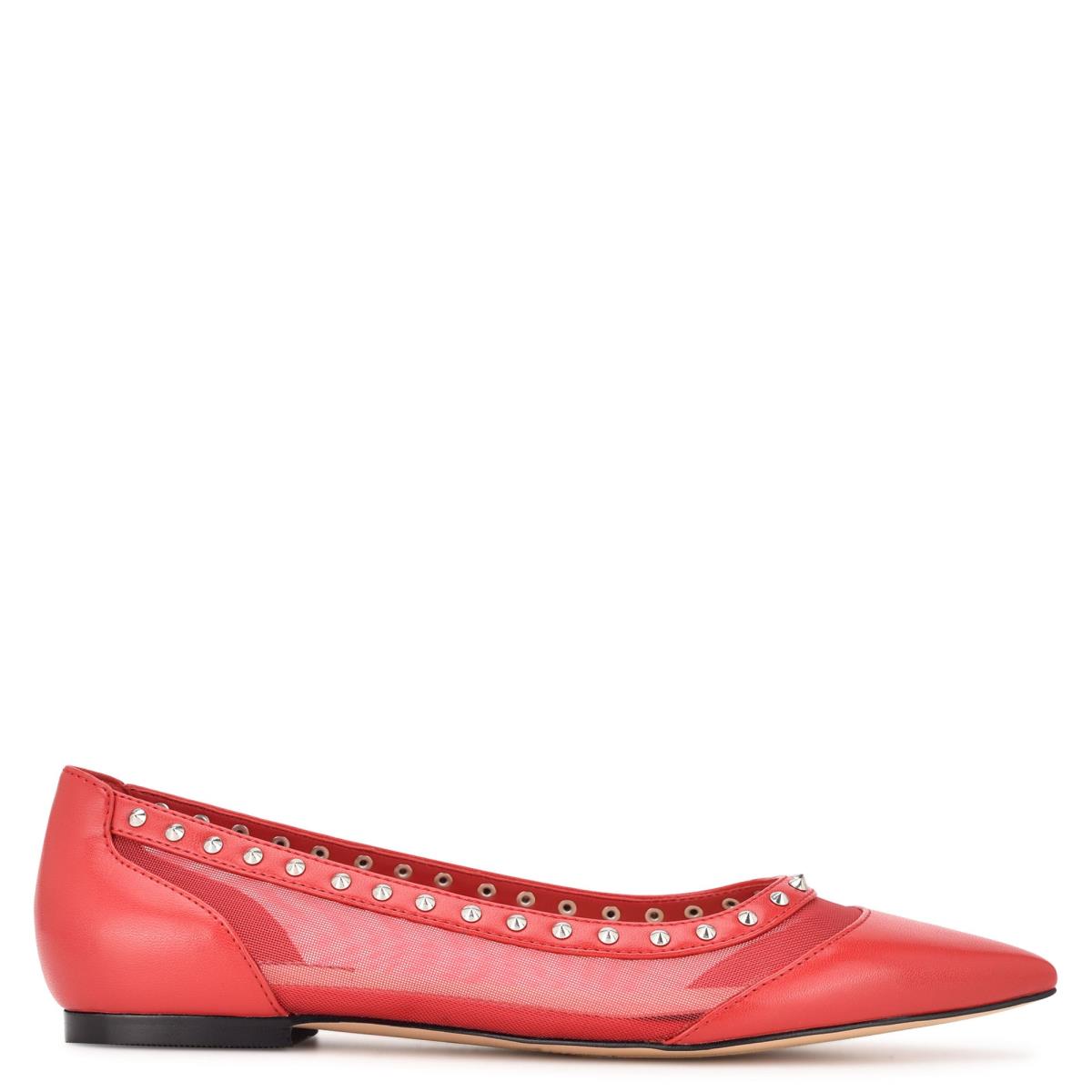 Nine West Bizzie Pointy Neus Ballerina Dames Roze | 3109VXMNA