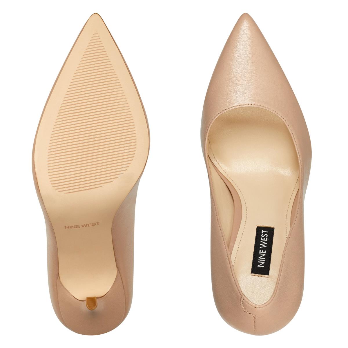 Nine West Bliss Pointy Neus Pumps Dames Lichtbeige | 4728KUAGC