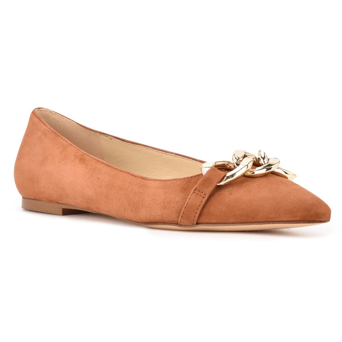 Nine West Brinks Pointy Neus Ballerina Dames Beige | 3712KCQWX