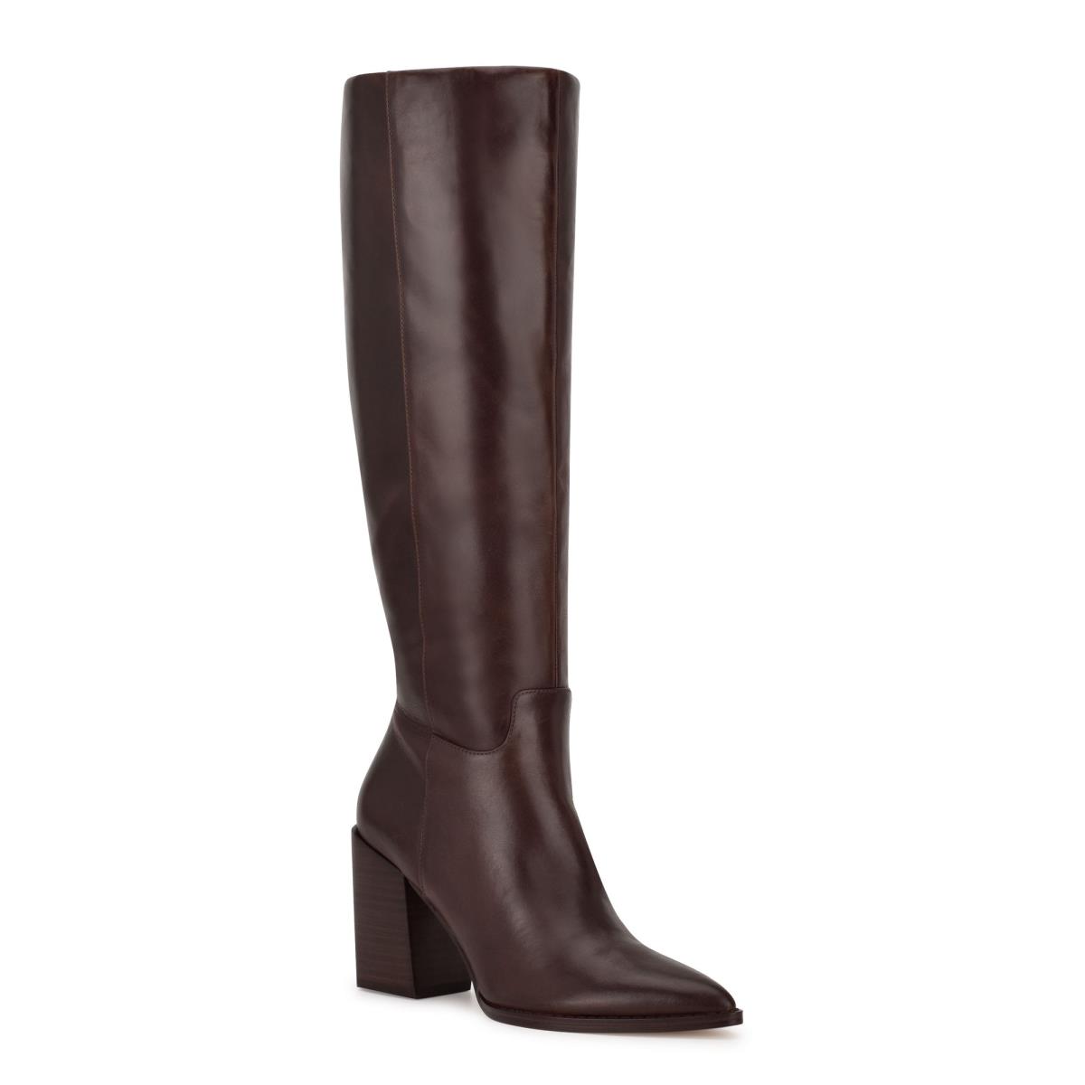 Nine West Brixe Hakken Laarzen Dames Bruin | 3980NJORV