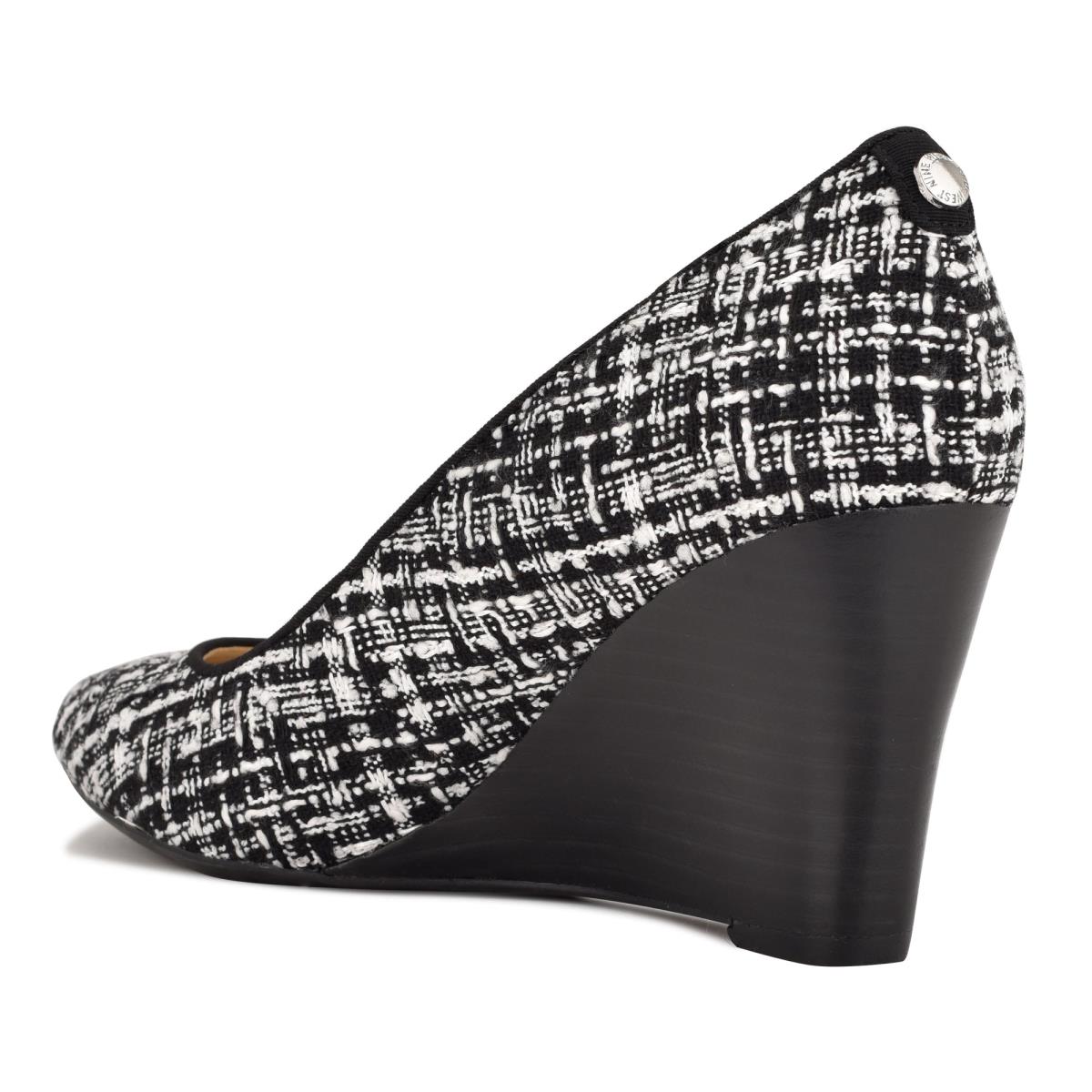 Nine West Cal 9x9 Jurken Sleehakken Dames Zwart Wit | 7395KPSGO