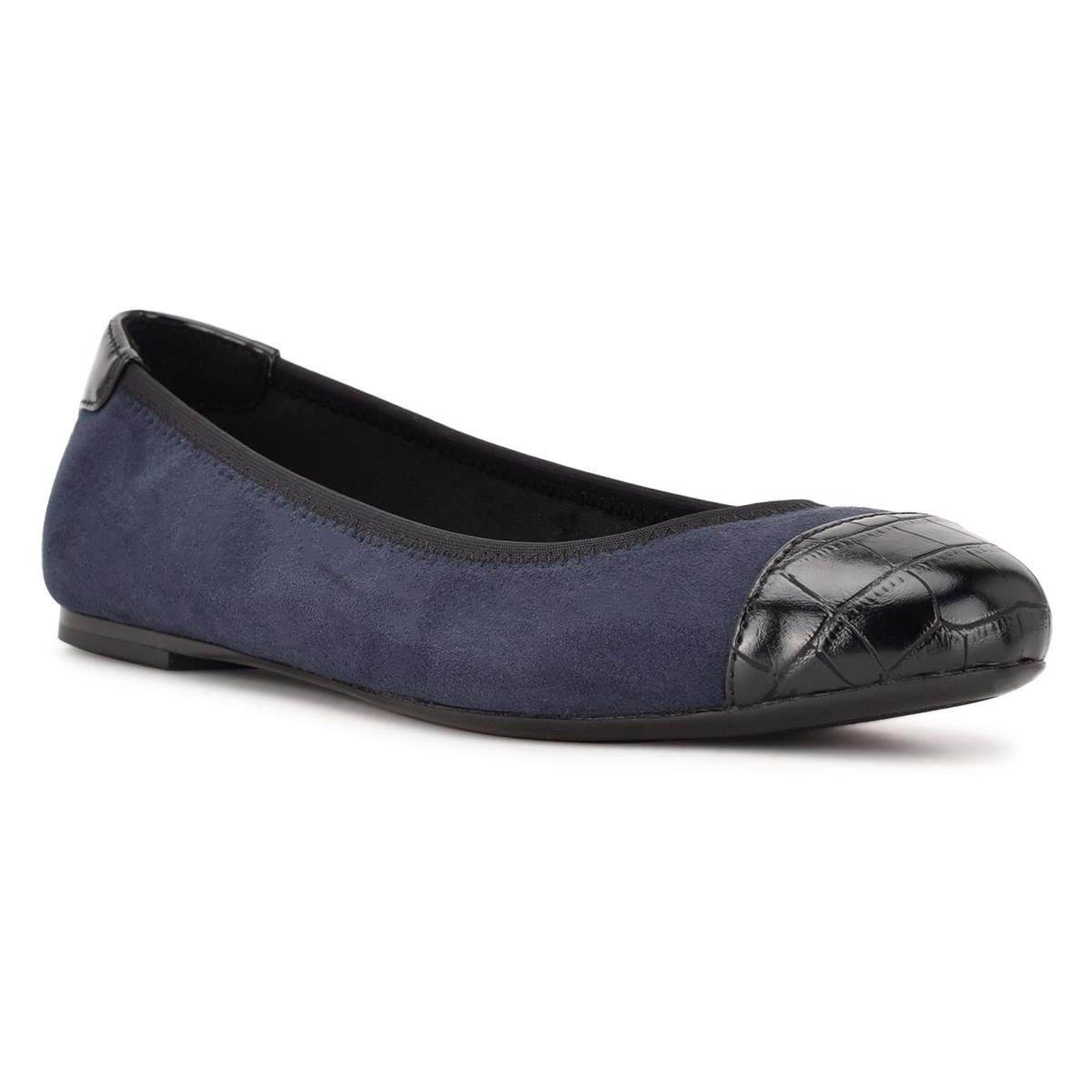 Nine West Capted Ballet Ballerina Dames Donkerblauw | 5071CPRJX