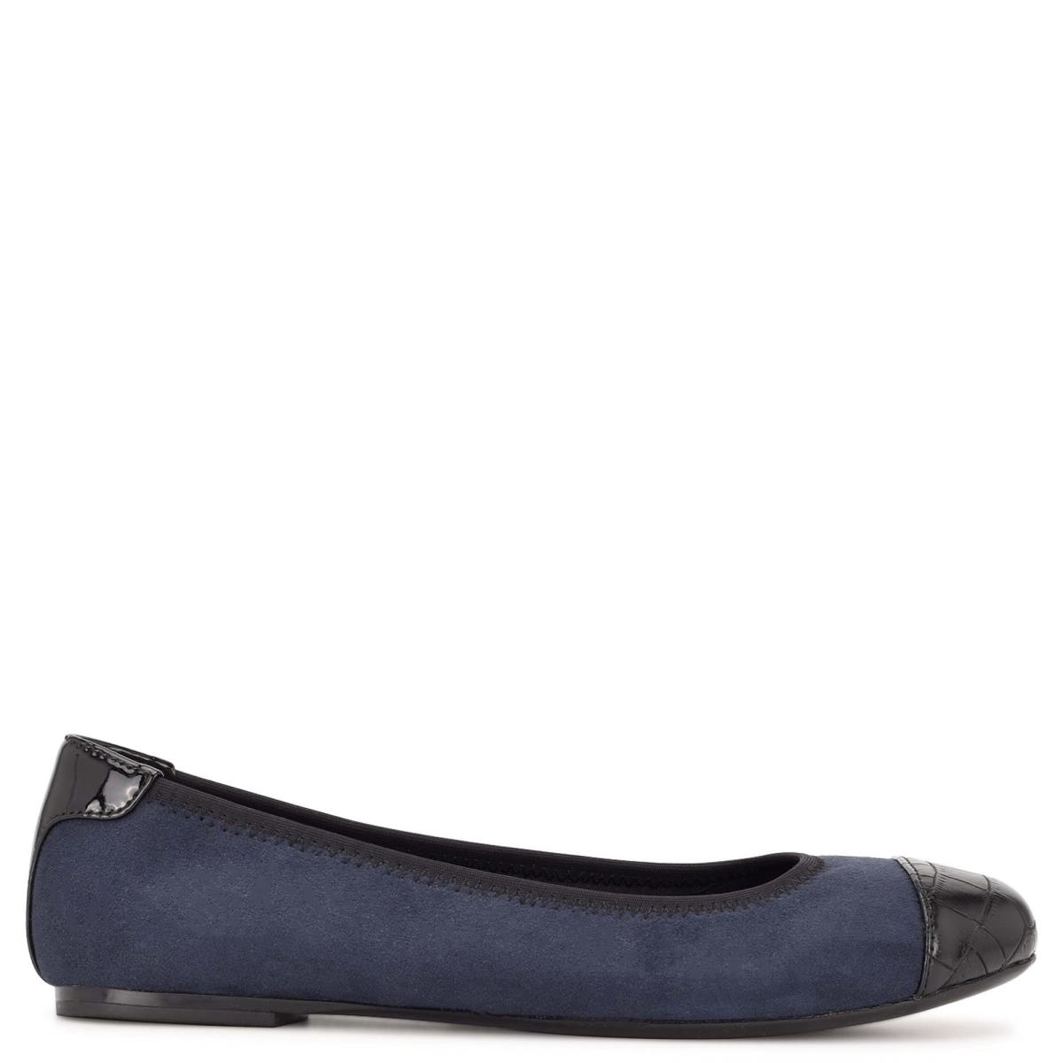 Nine West Capted Ballet Ballerina Dames Donkerblauw | 5071CPRJX