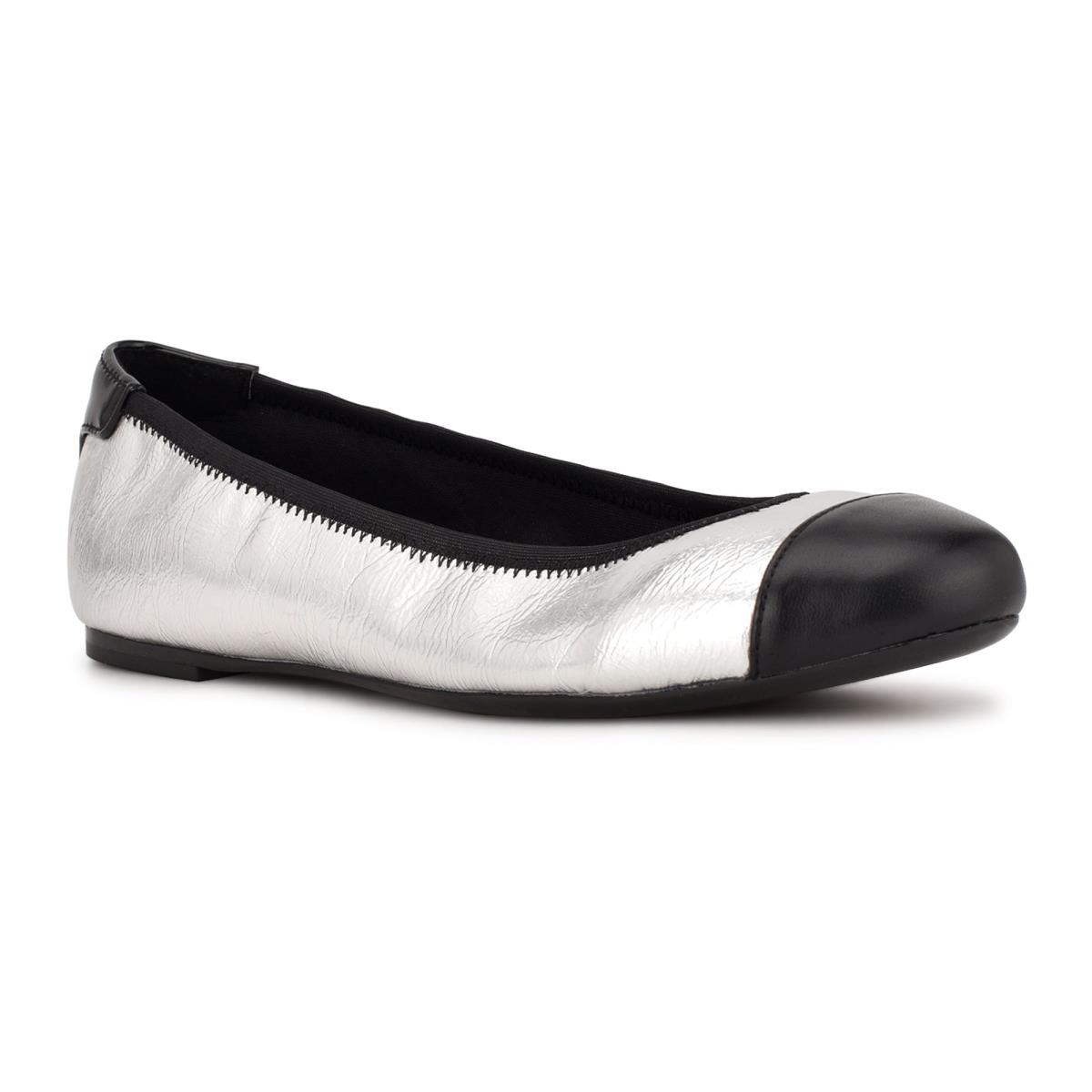 Nine West Capted Ballet Ballerina Dames Zilver | 7096EMHXV