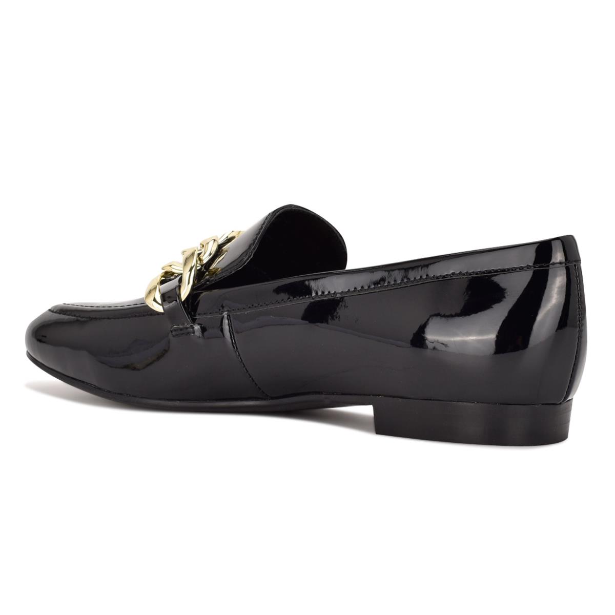 Nine West Chain Slip-On Loafers Dames Zwart | 0384GMFLX