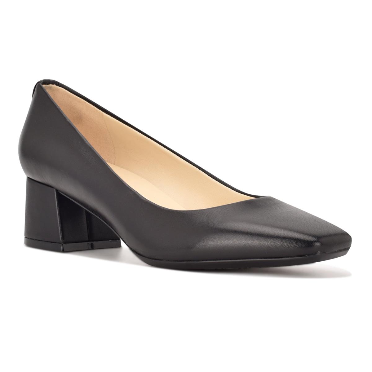 Nine West Cloe 9x9 Block Heel Pumps Dames Zwart | 4603SGOQR