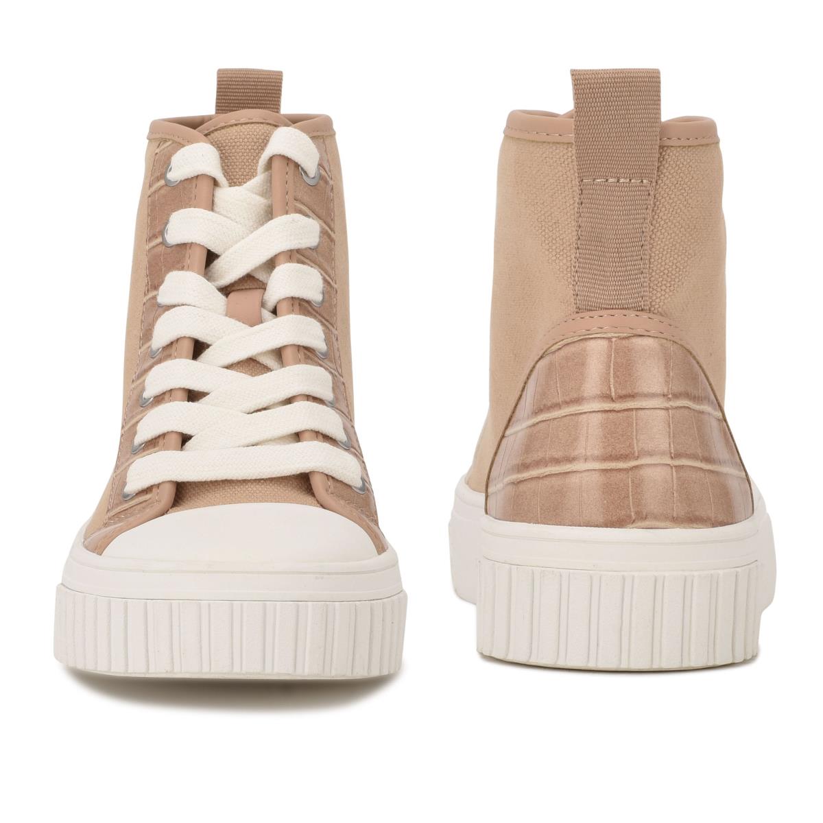 Nine West Dyiane Hoge Sneakers Dames Koraal Bruin | 6734TUEPS