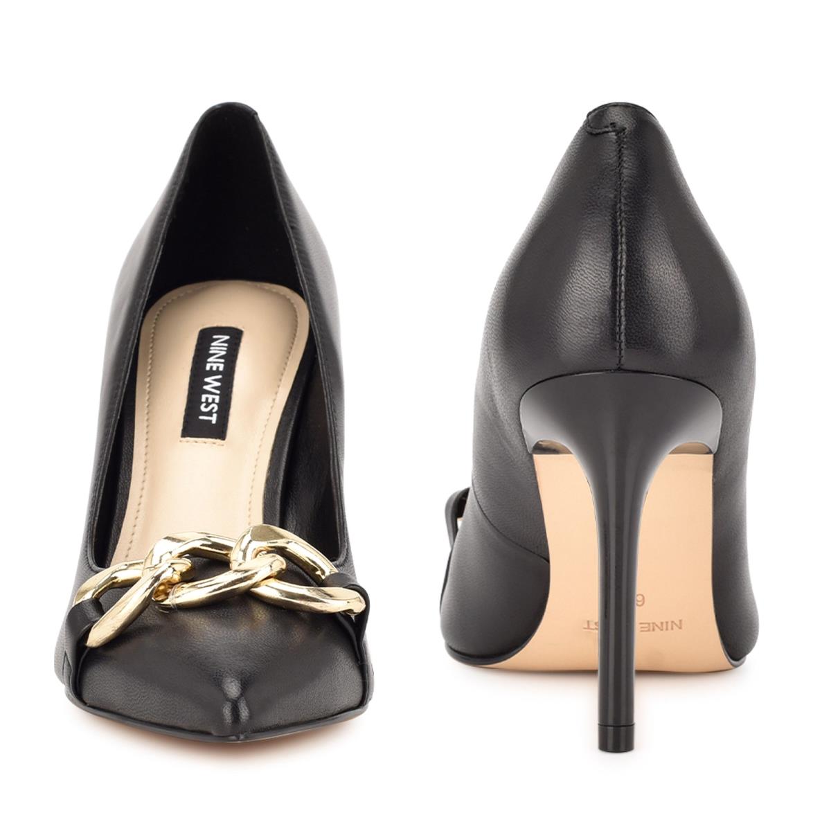 Nine West Ezzie Pointy Neus Pumps Dames Zwart | 8579NPBLQ