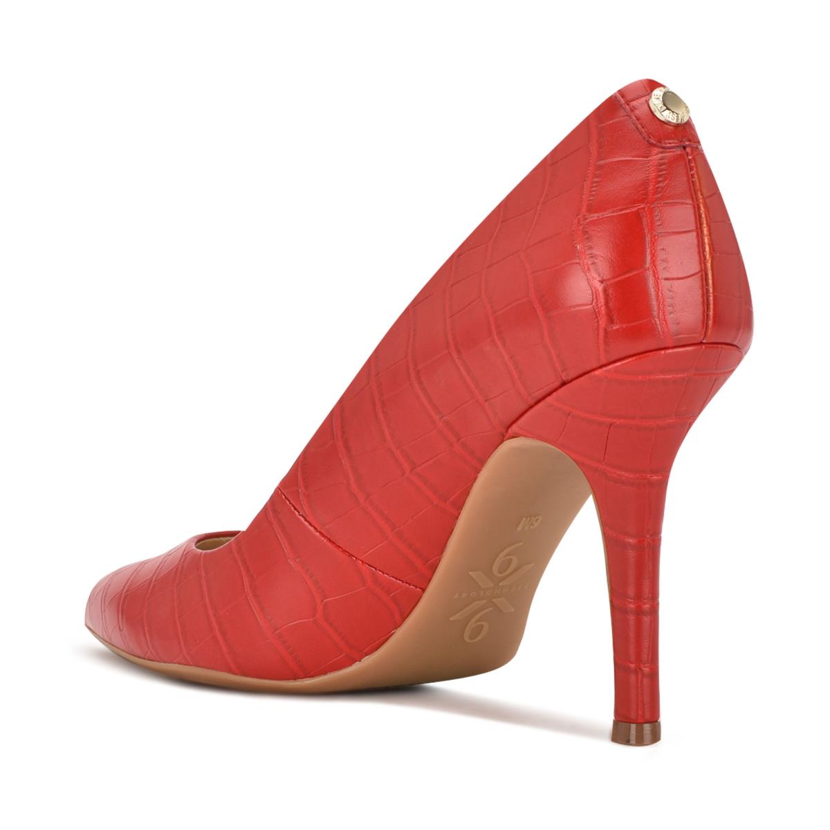 Nine West Fifth 9x9 Pointy Neus Pumps Dames Rood | 1865NXPST