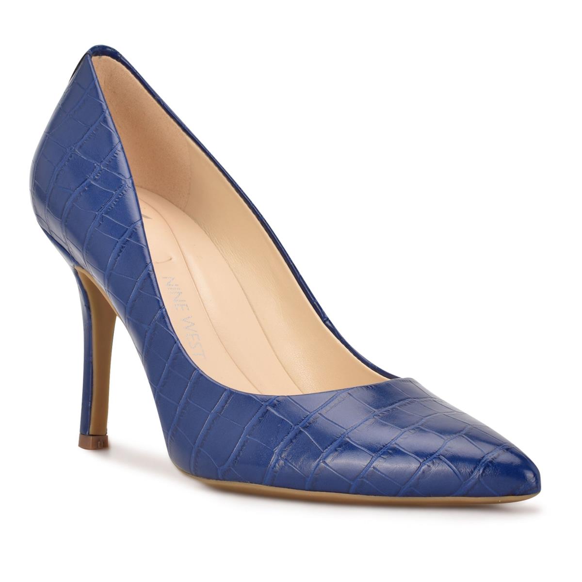 Nine West Fifth 9x9 Pointy Neus Pumps Dames Blauw | 5906KSEDL