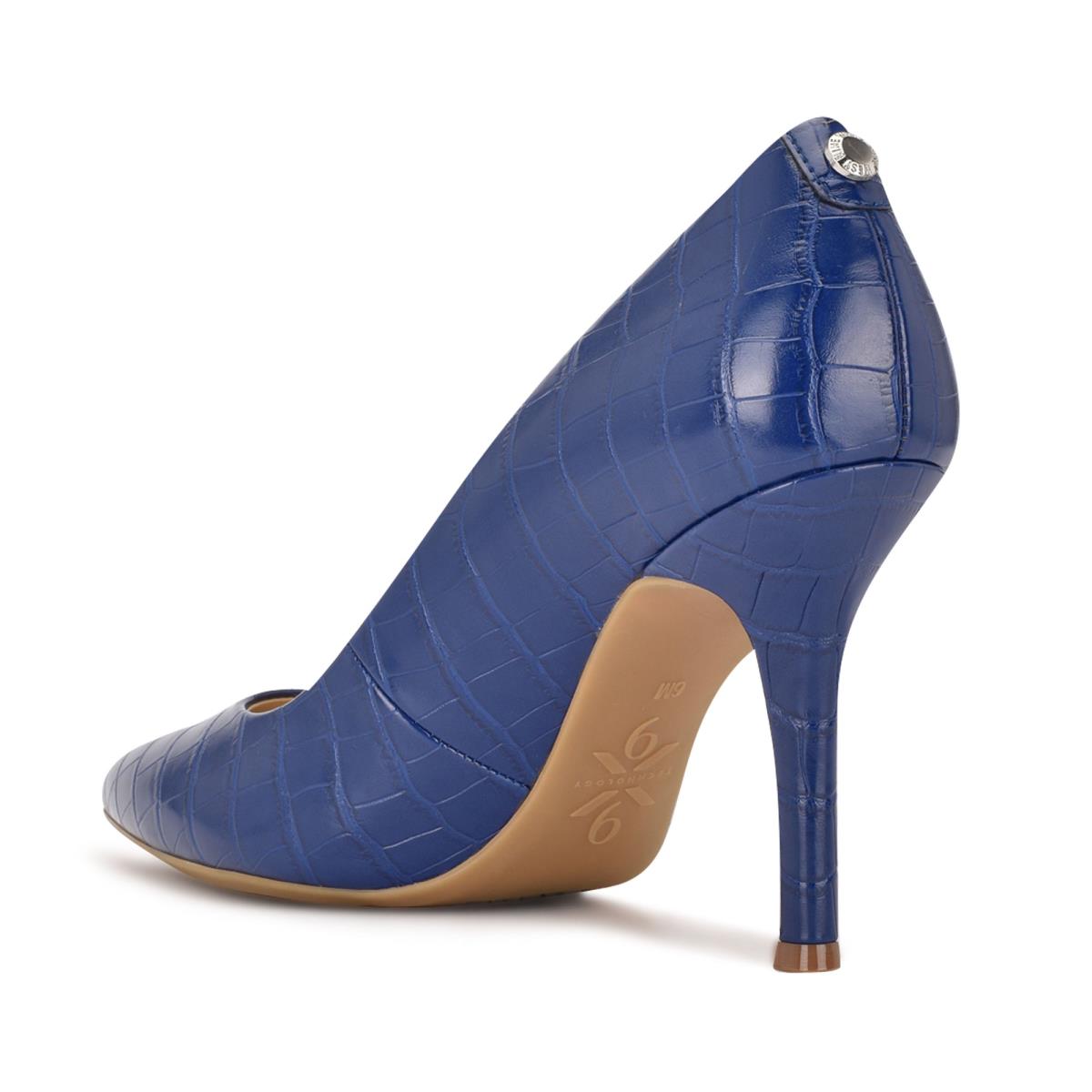 Nine West Fifth 9x9 Pointy Neus Pumps Dames Blauw | 5906KSEDL