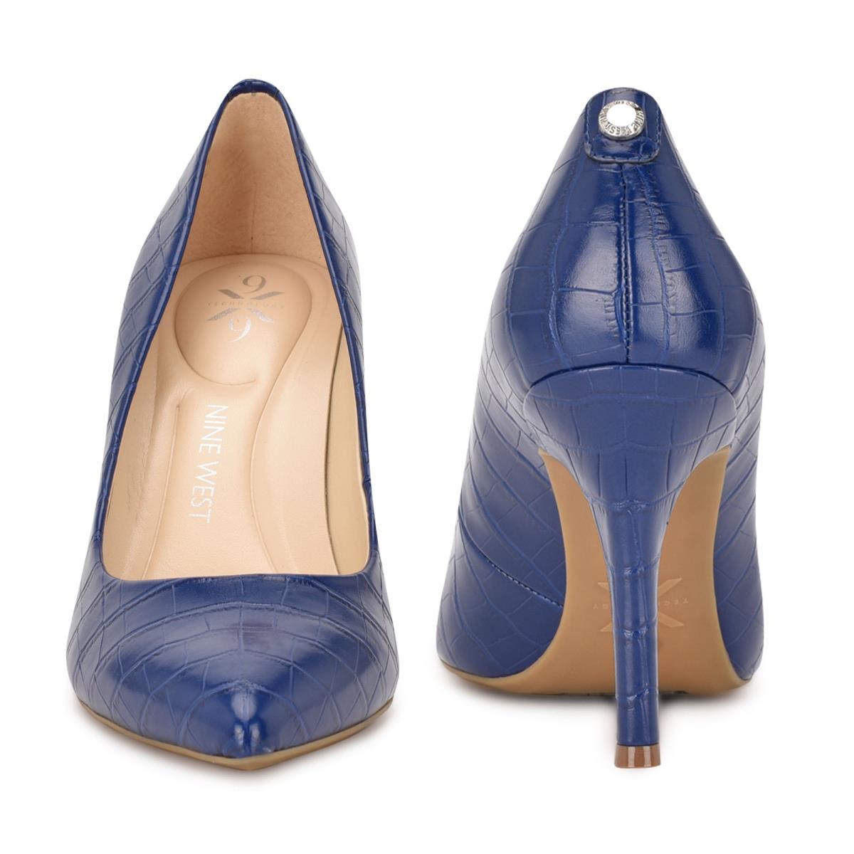 Nine West Fifth 9x9 Pointy Neus Pumps Dames Blauw | 5906KSEDL