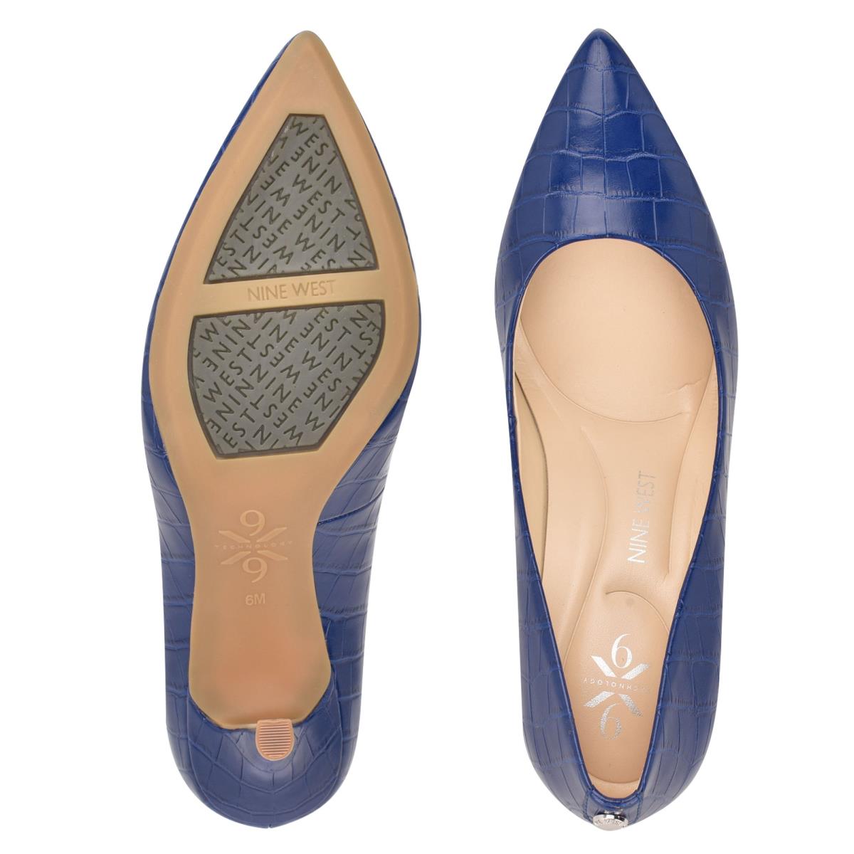 Nine West Fifth 9x9 Pointy Neus Pumps Dames Blauw | 5906KSEDL