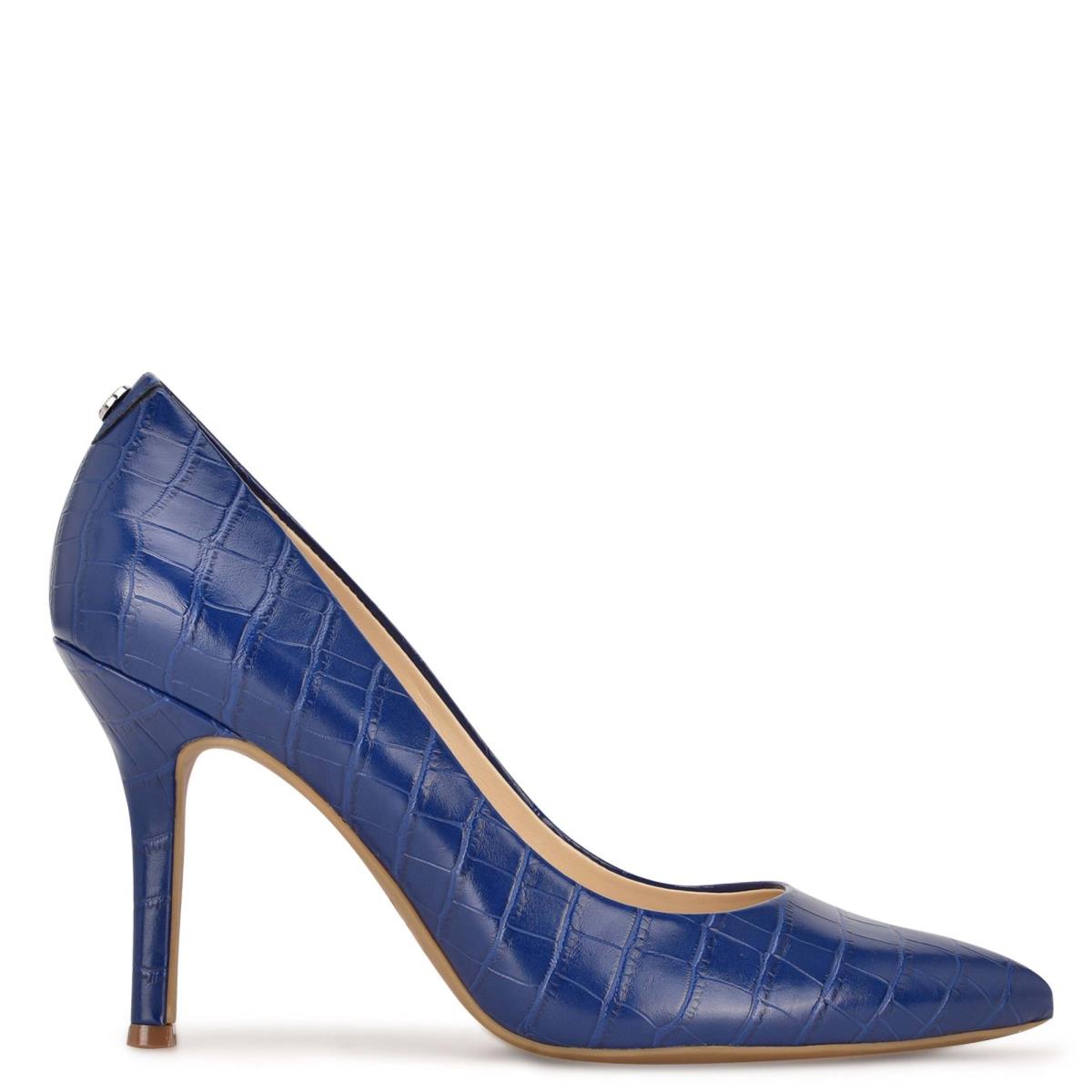 Nine West Fifth 9x9 Pointy Neus Pumps Dames Blauw | 5906KSEDL