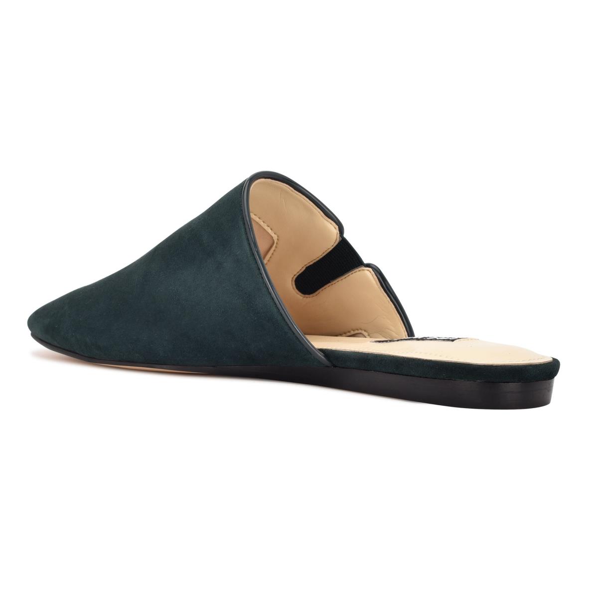 Nine West Freeda Pointy Neus Mules Dames Olijfgroen | 1684AGWFM