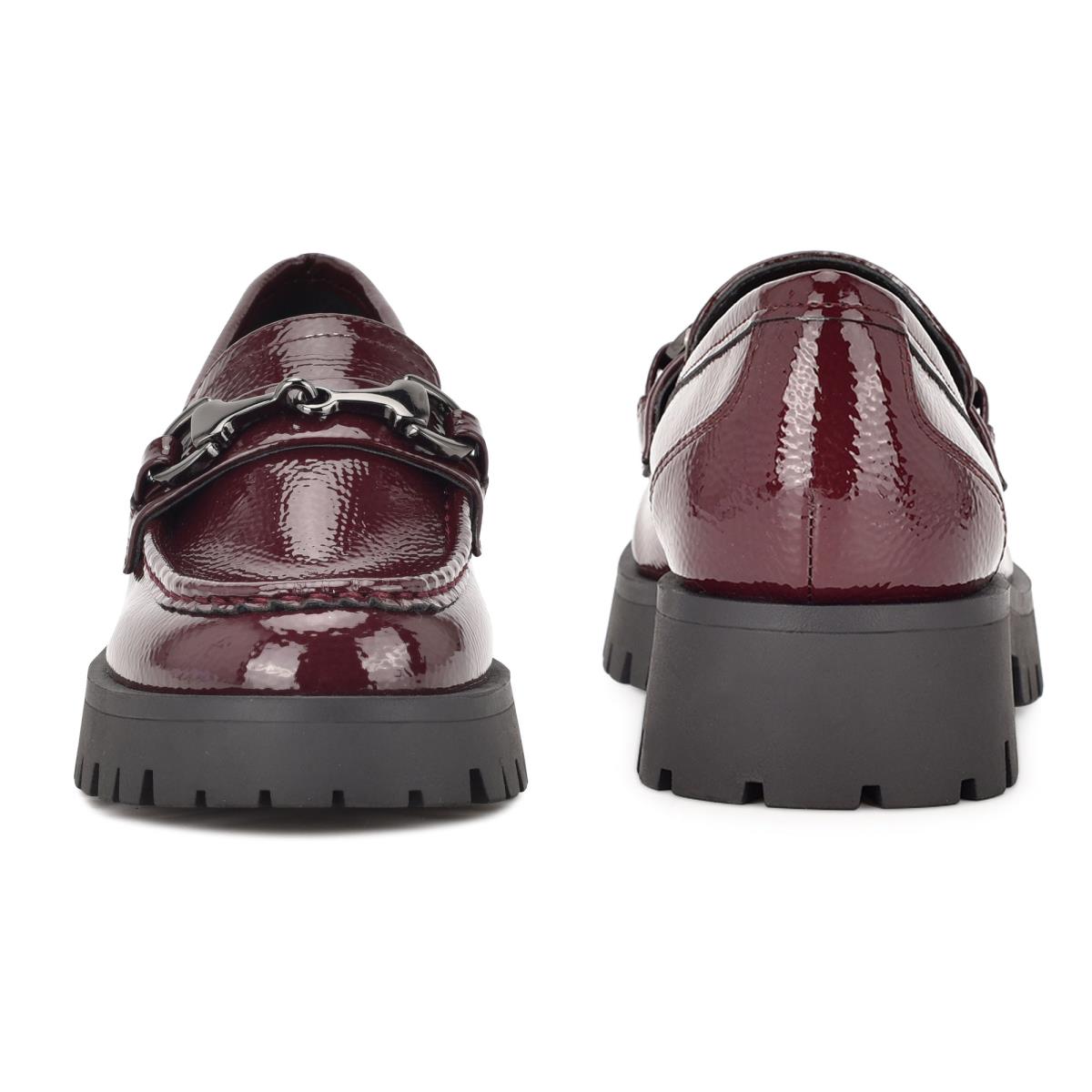 Nine West Gonehme Lug Sole Loafers Dames Rood | 2805WGNKD