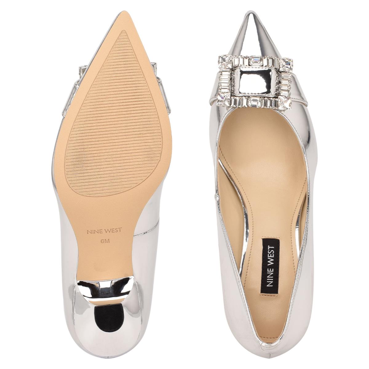 Nine West Helyn Pointy Neus Pumps Dames Zilver | 7581HPNXM