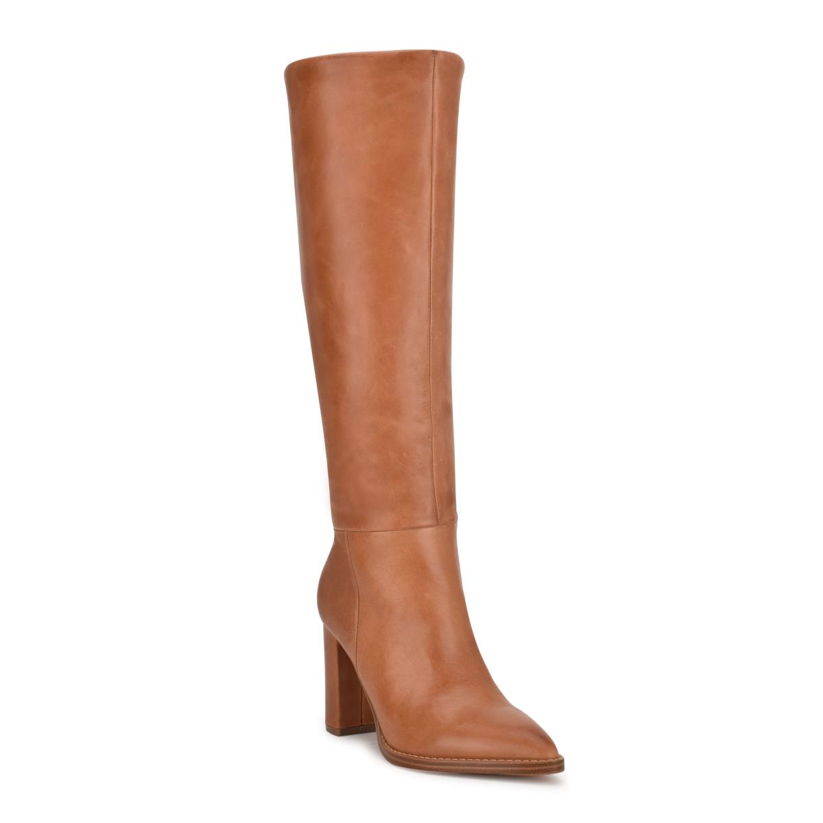 Nine West Hiya Hakken Laarzen Dames Bruin | 3476LMSYC