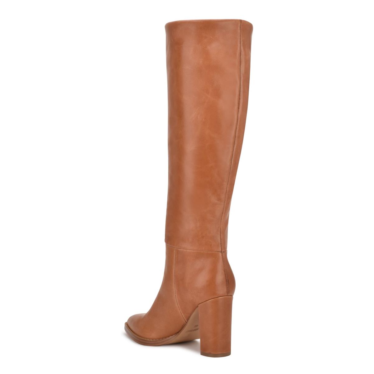 Nine West Hiya Hakken Laarzen Dames Bruin | 3476LMSYC