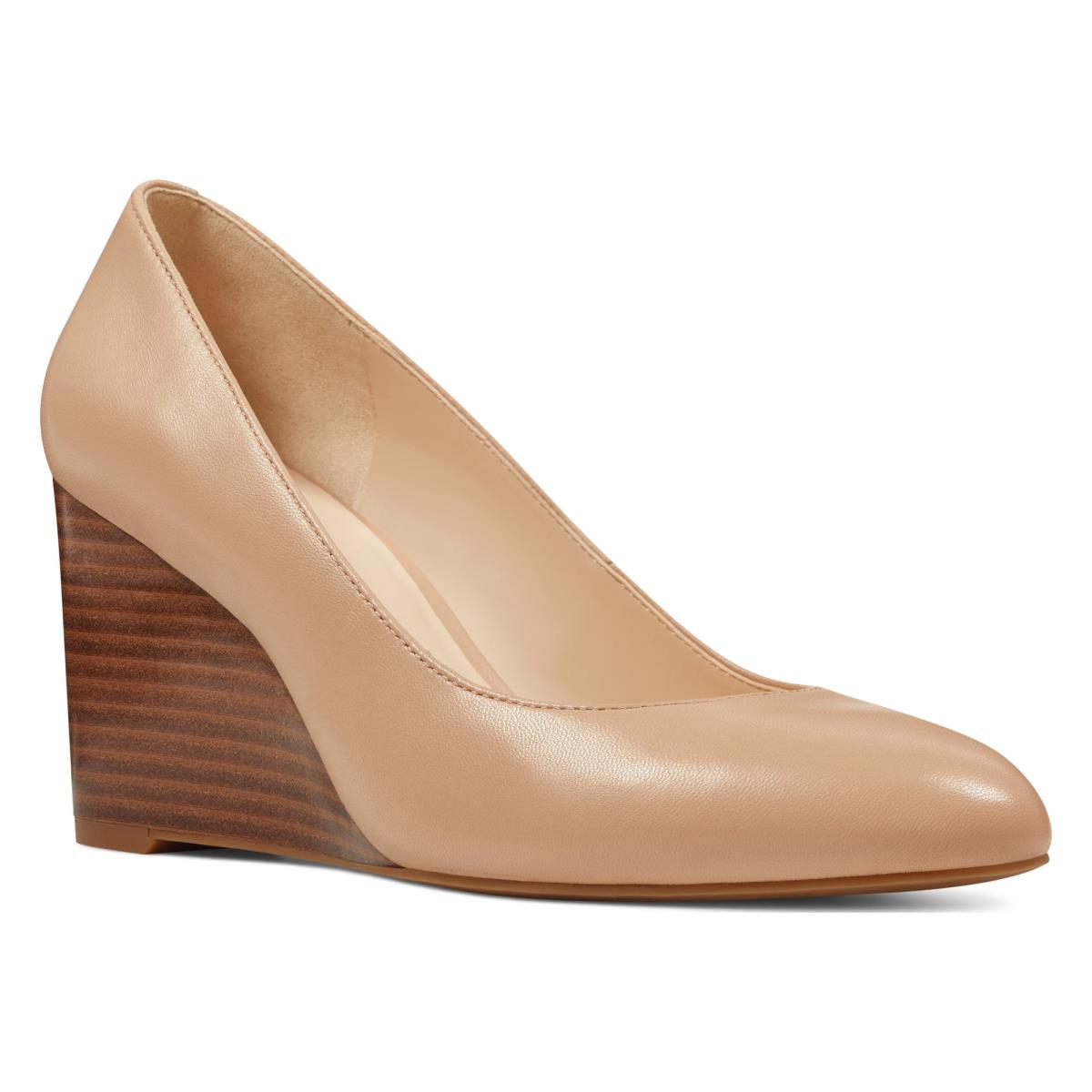 Nine West Jazzin Almond Neus Sleehakken Dames Beige | 4693KBLOP