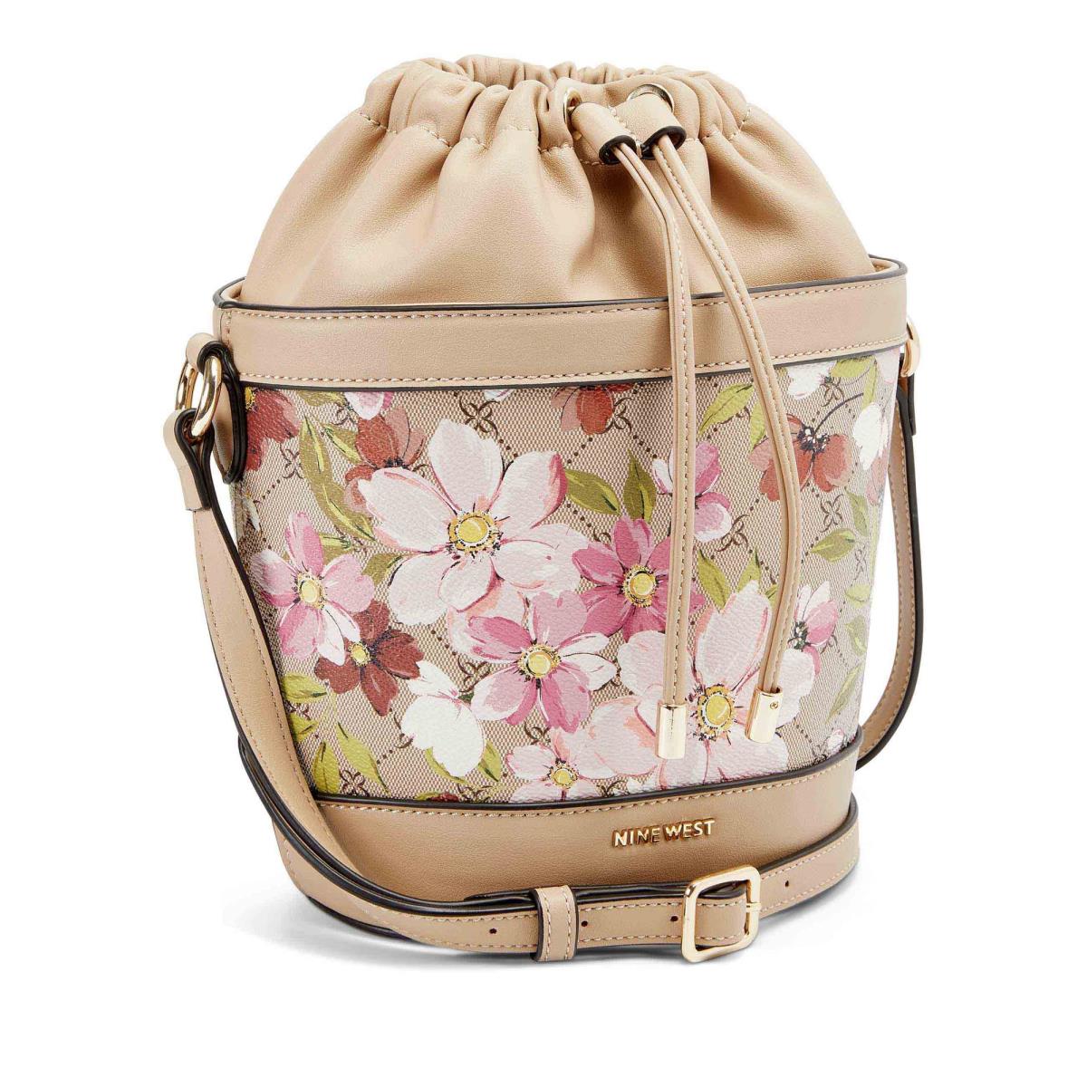 Nine West Laylin Drawstring Bucket Crossbodytassen Dames Bloemen | 7953DGFTO