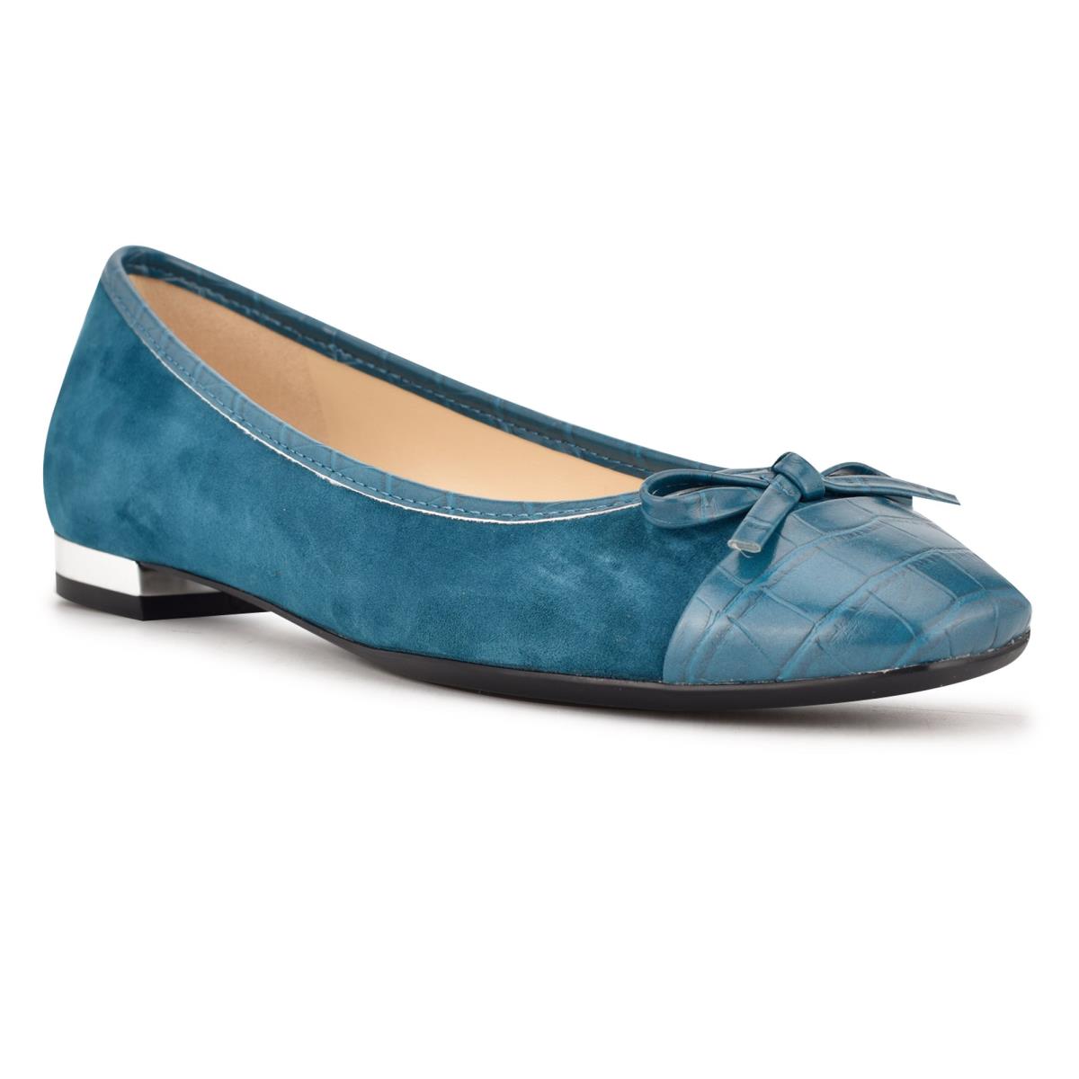 Nine West Olly 9x9 Ballet Ballerina Dames Turquoise | 5341AHPYT