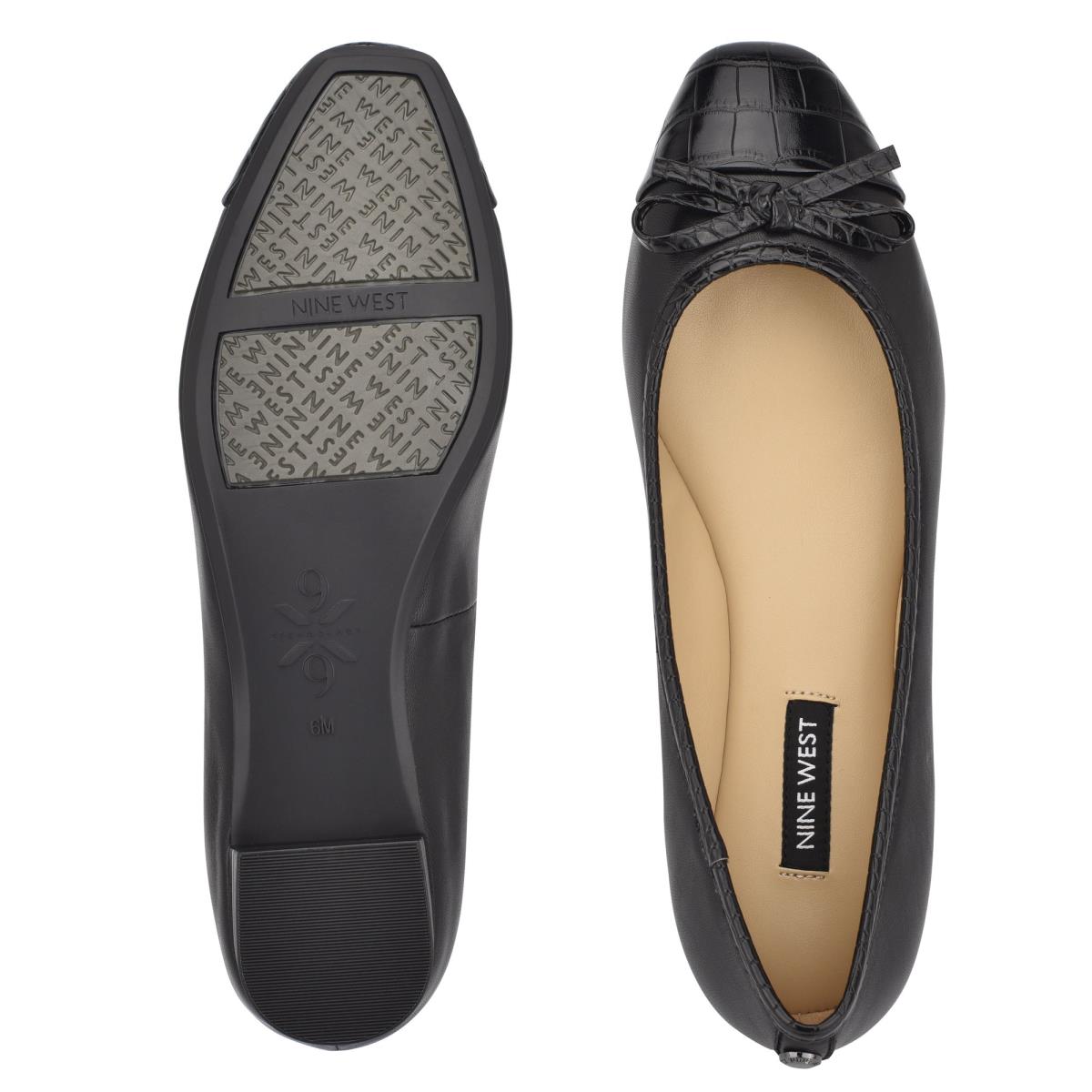 Nine West Olly 9x9 Ballet Flats Dames Zwart | 5928BAWDF