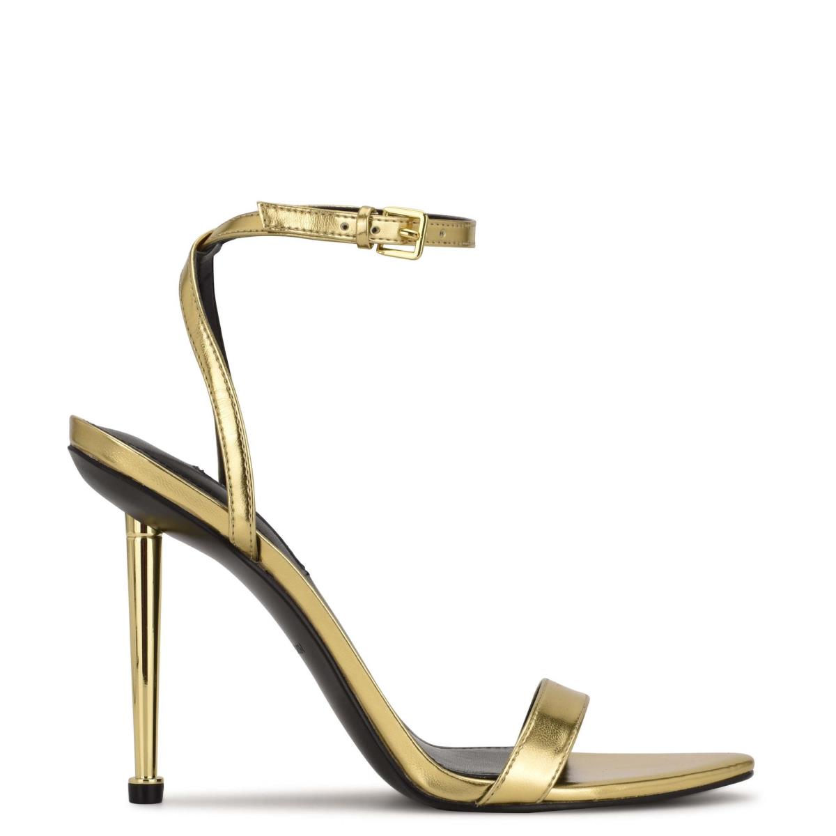 Nine West Reina Ankle Sandalen Met Riem Dames Goud | 0967VHWBM