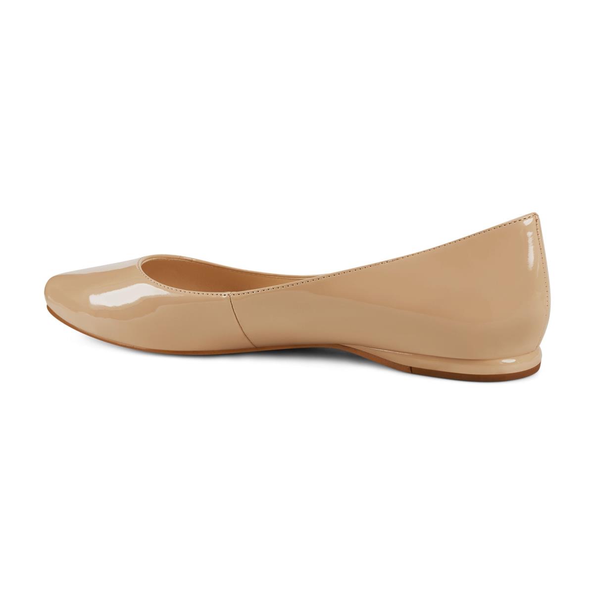 Nine West Speakup Almond Neus Flats Dames Lichtbeige | 0583JWQAO